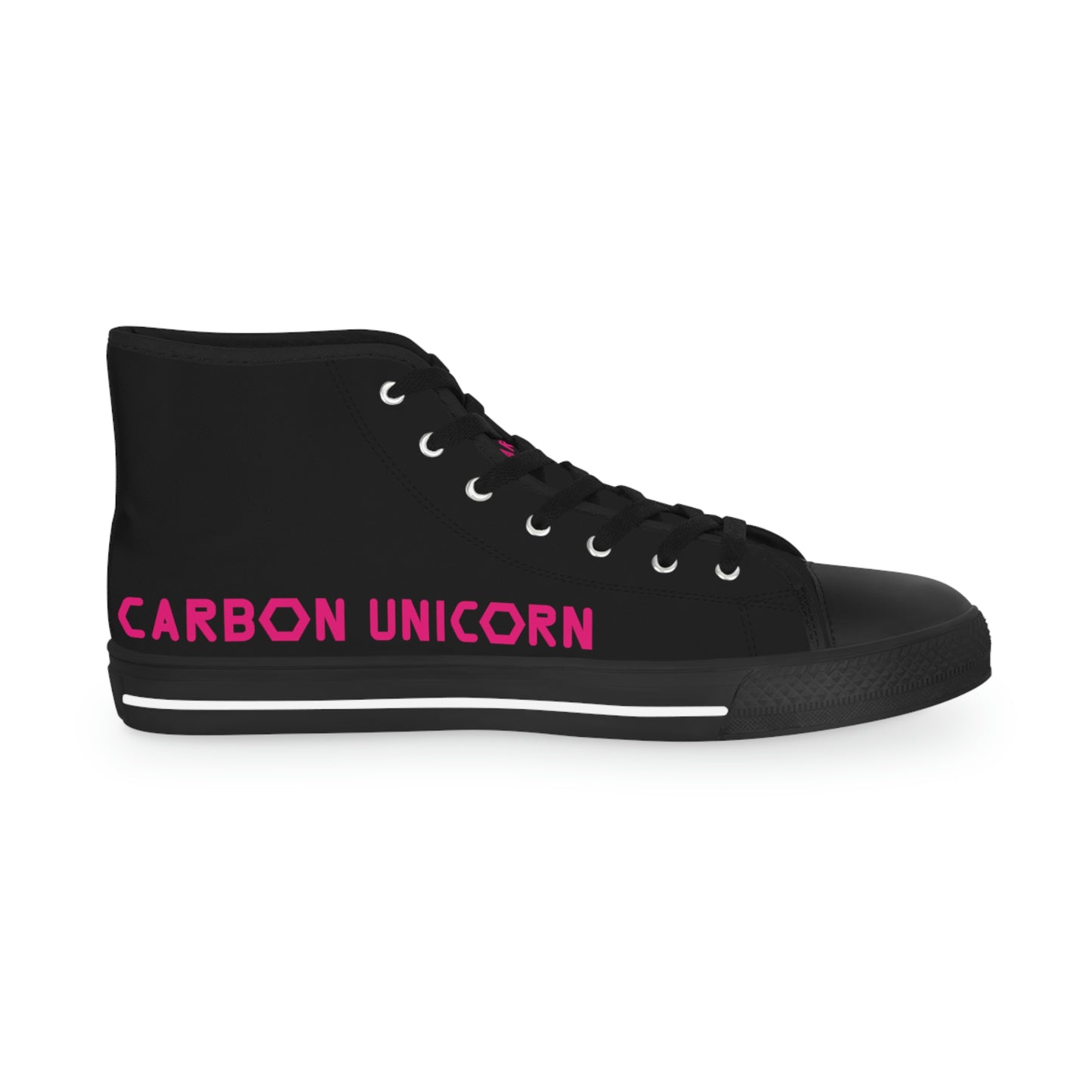 Black w/Pink High Top Sneakers