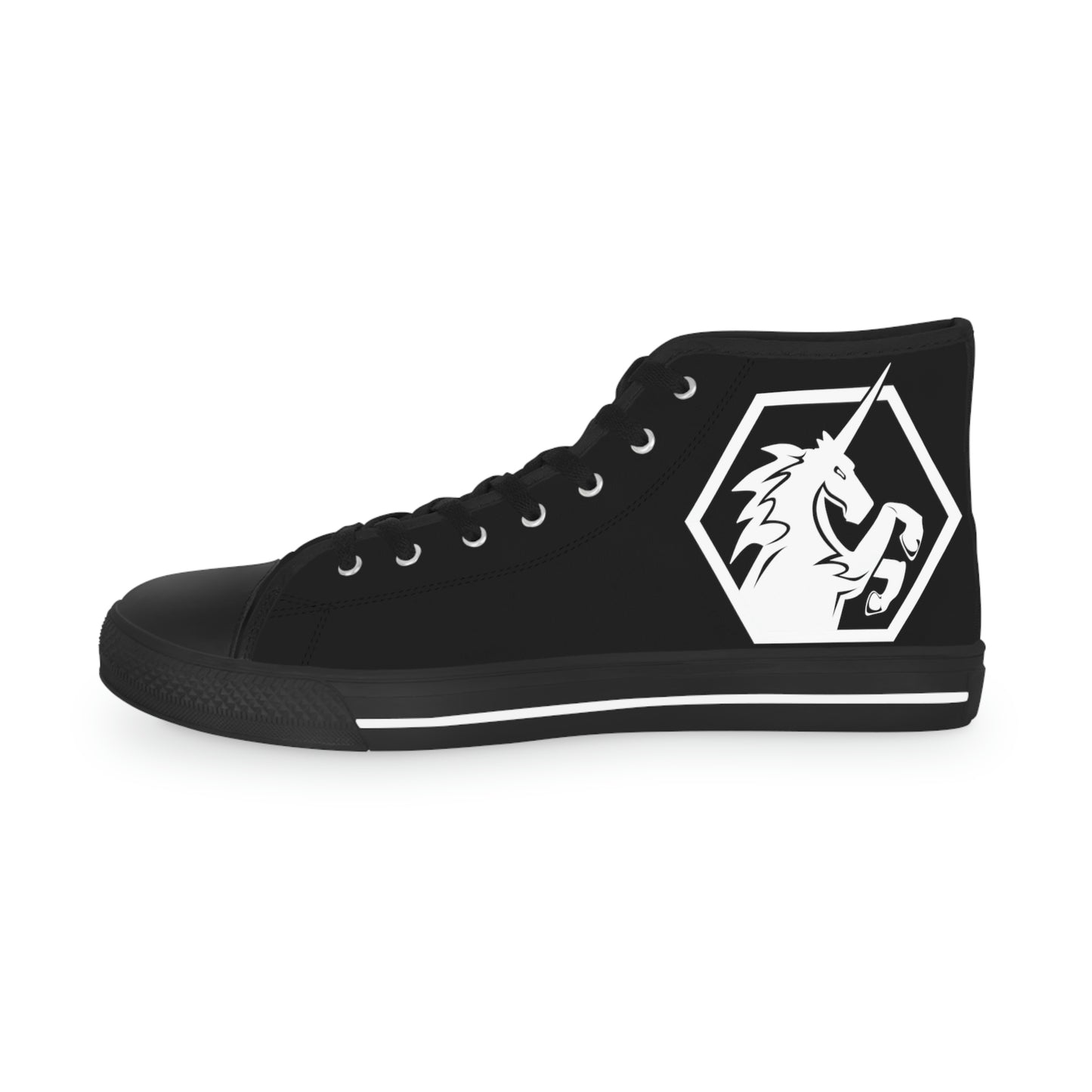 Black w/White High Top Sneakers