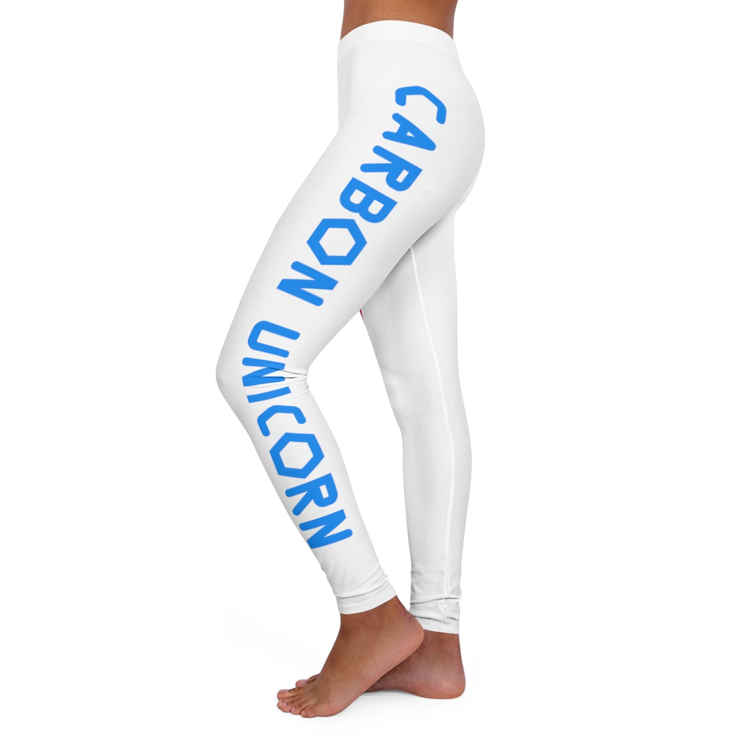 White w/Pink & Blue Leggings
