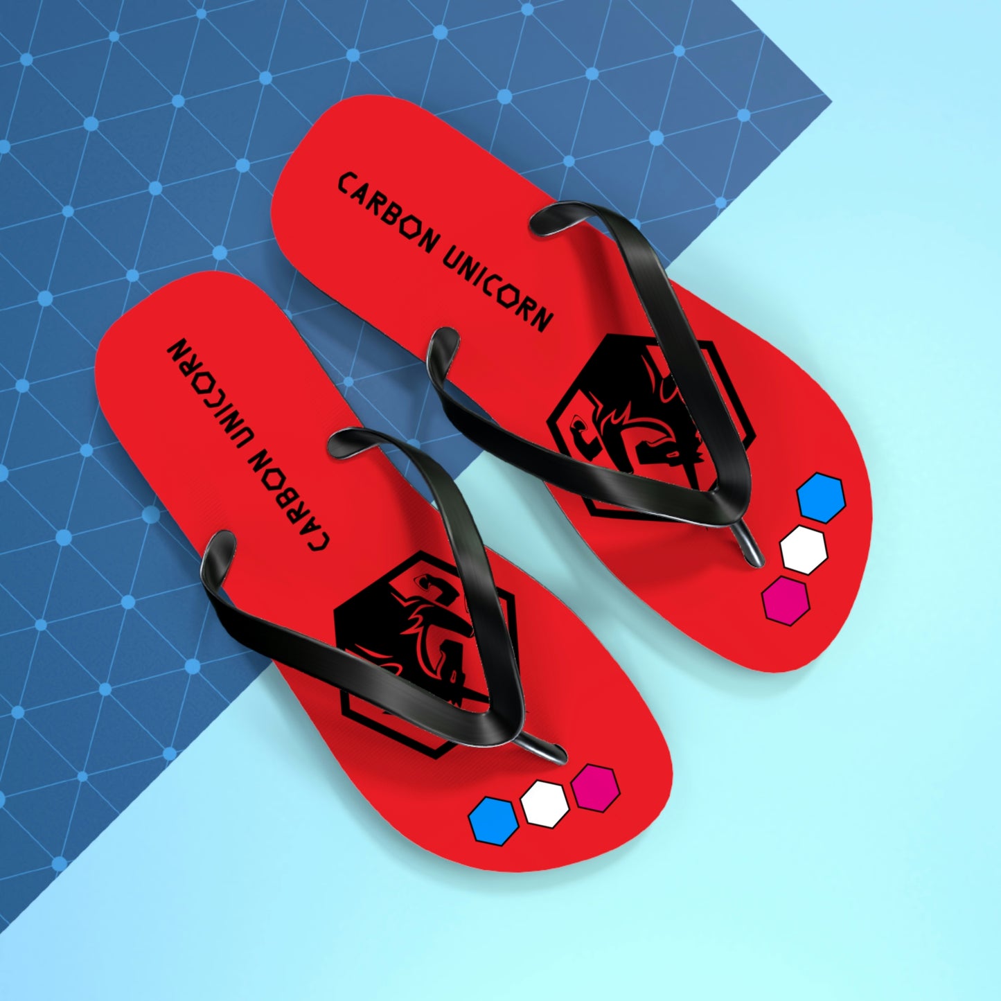 Red Flip Flops
