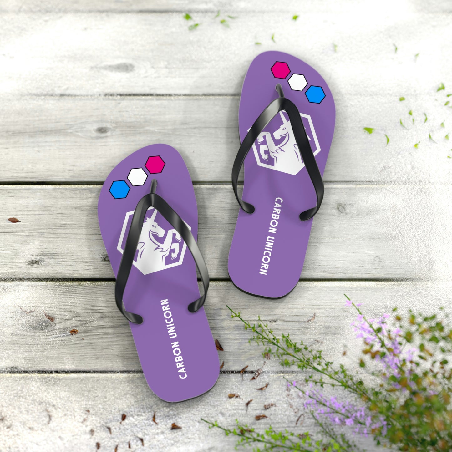 Purple Flip Flops