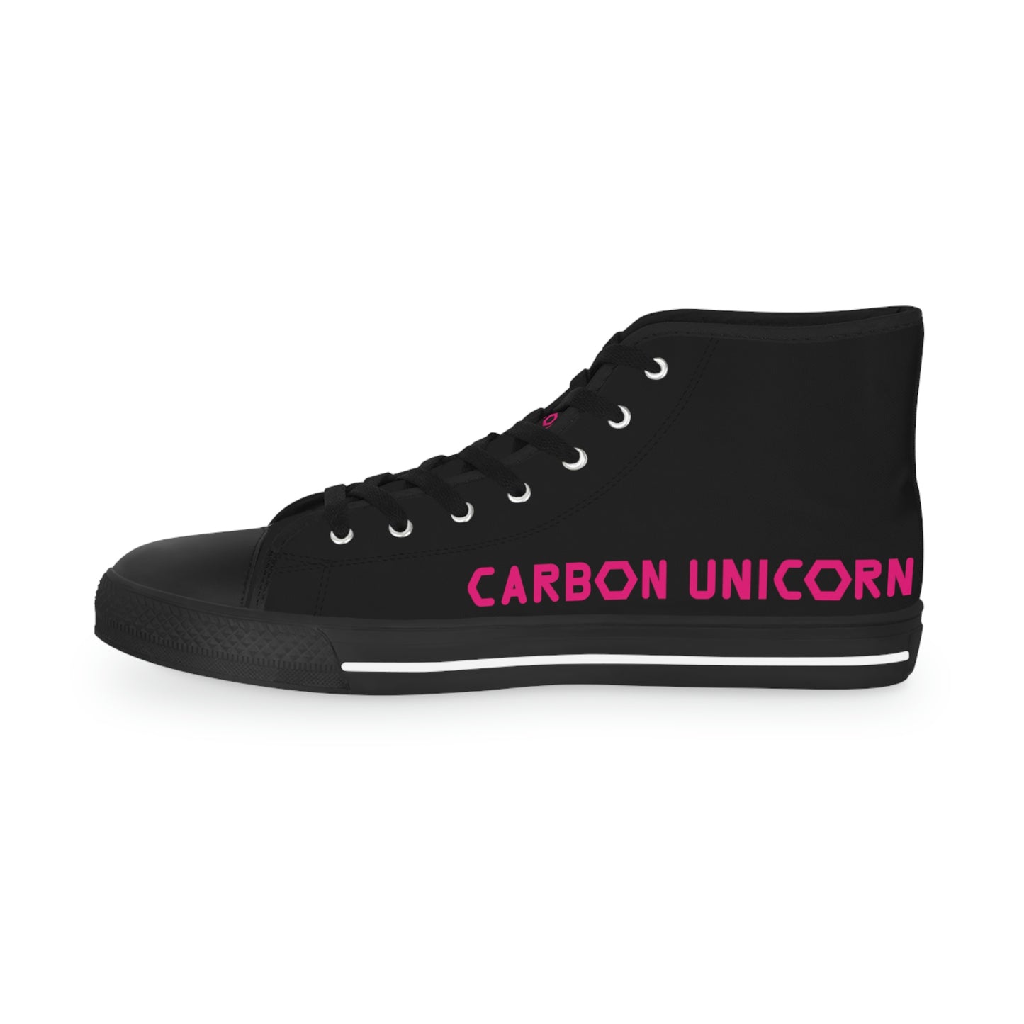 Black w/Pink High Top Sneakers