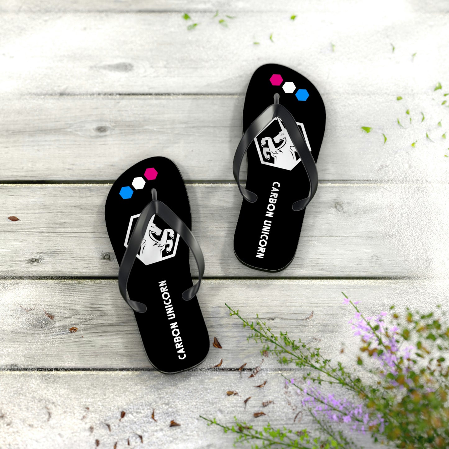 Black Flip Flops