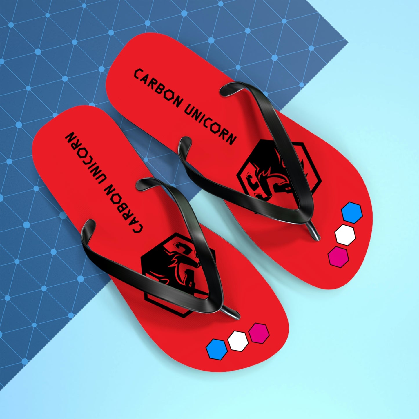 Red Flip Flops