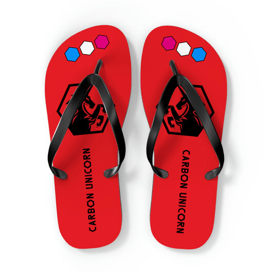 Red Flip Flops