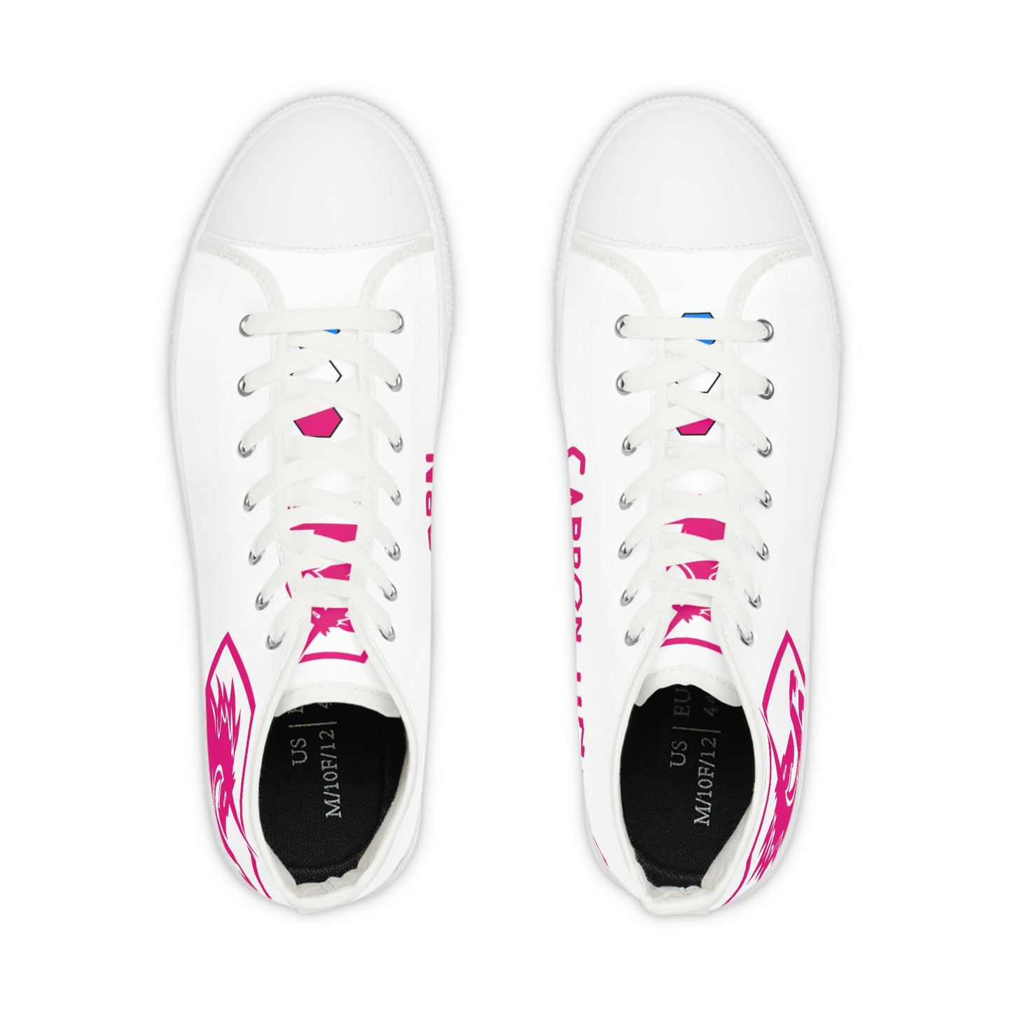 White w/Pink High Top Sneakers