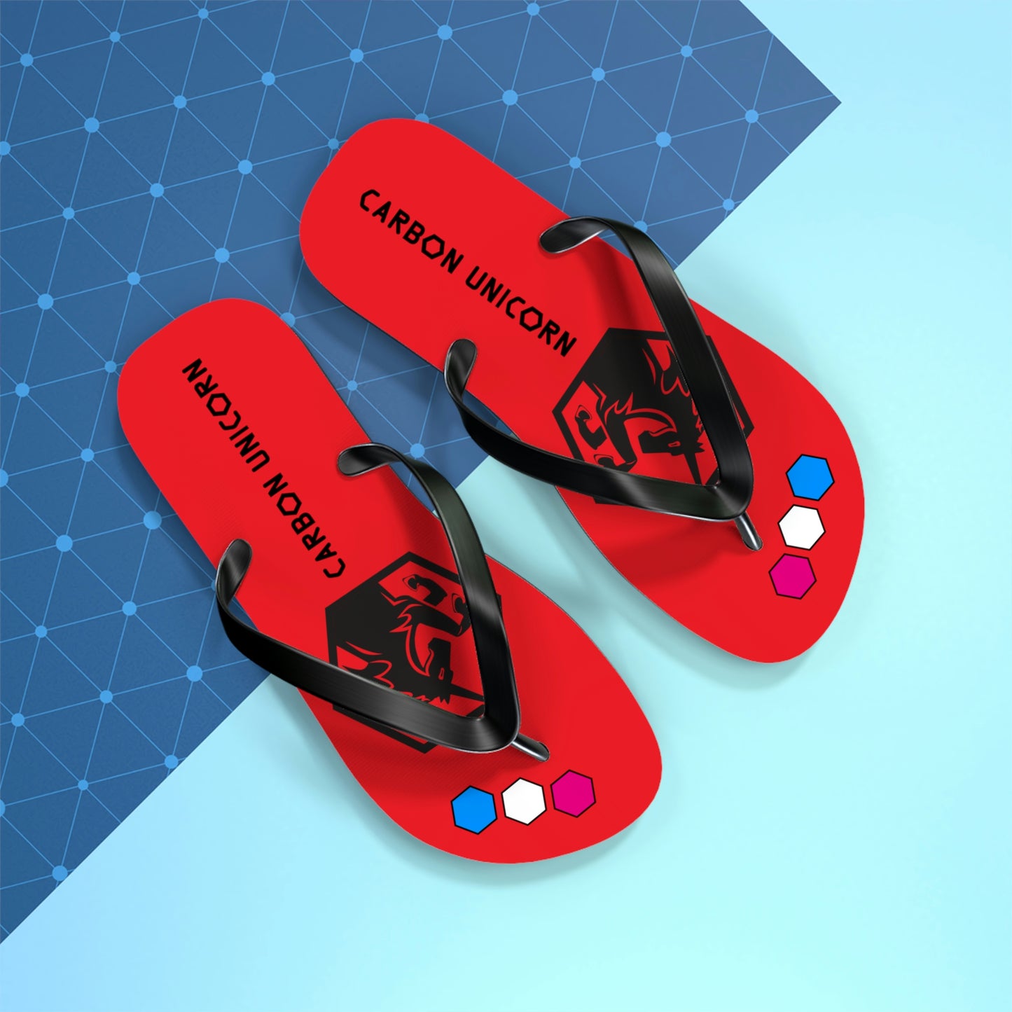 Red Flip Flops