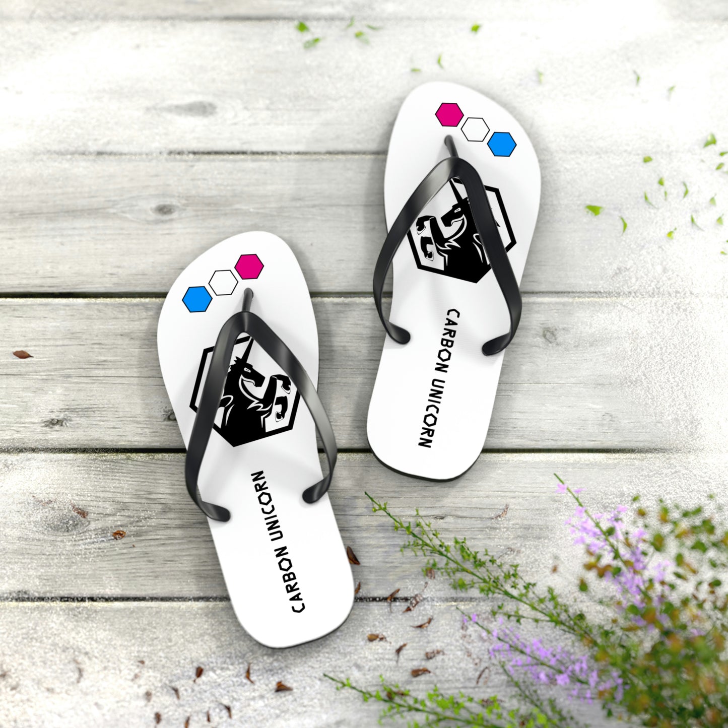 White Flip Flops
