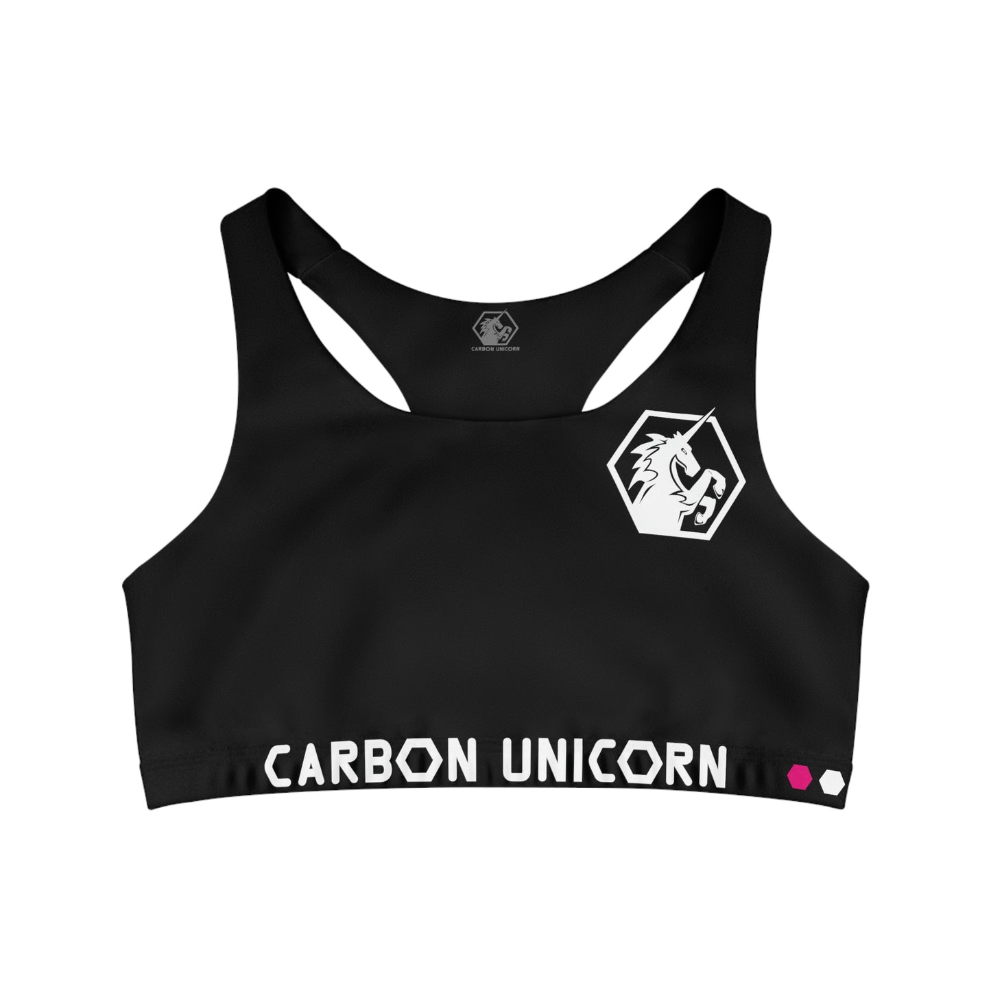 Black Seamless Sports Bra