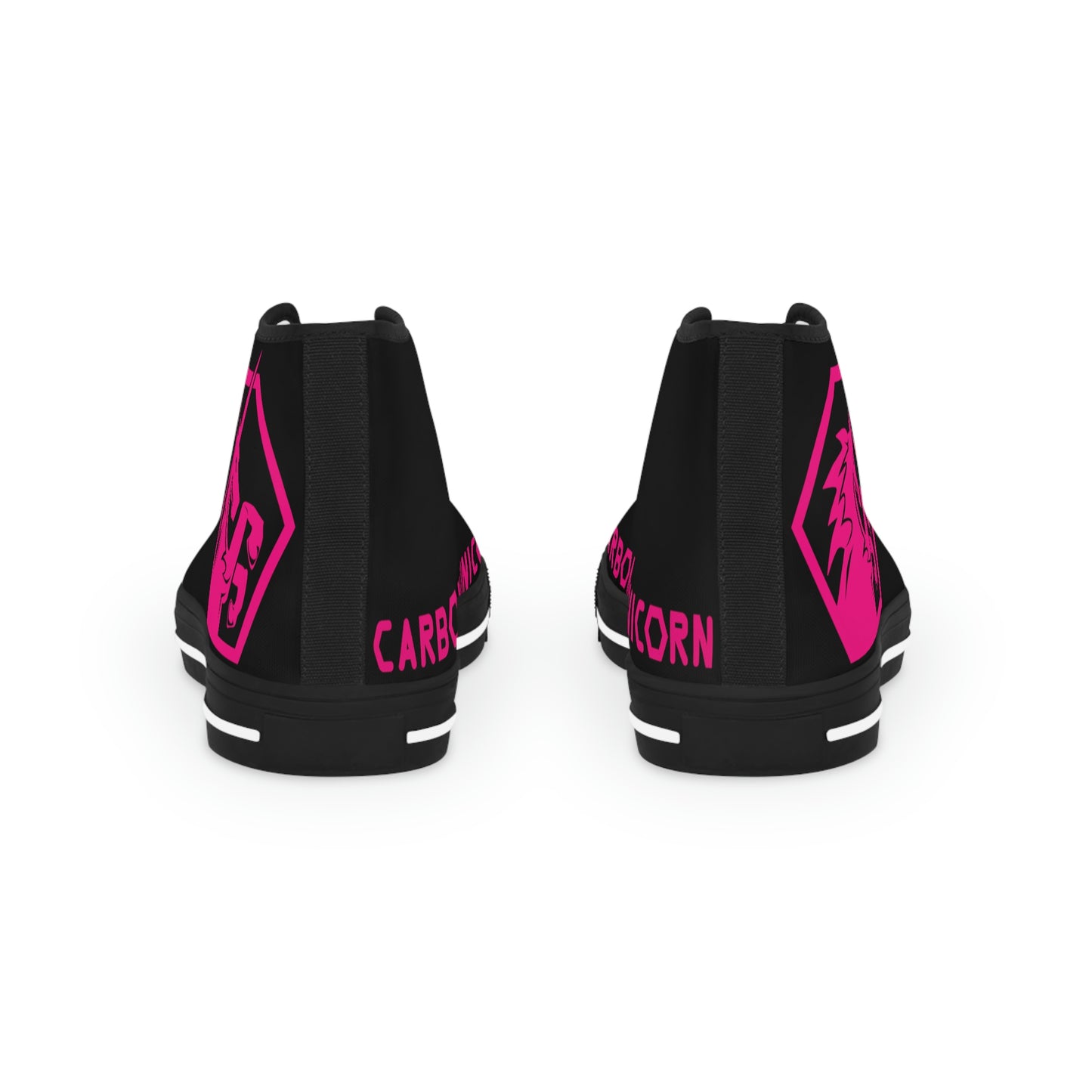 Black w/Pink High Top Sneakers