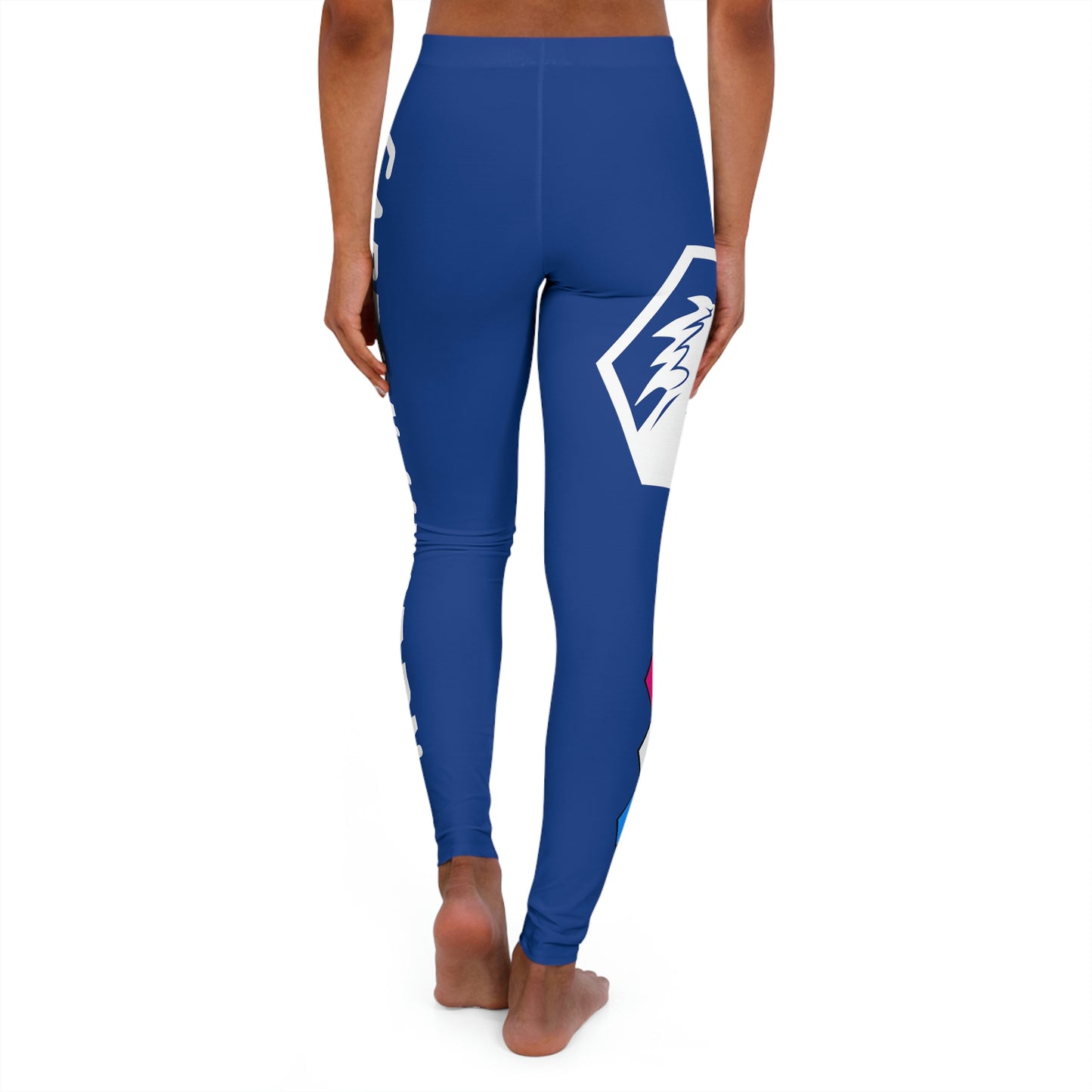 Blue w/White Leggings