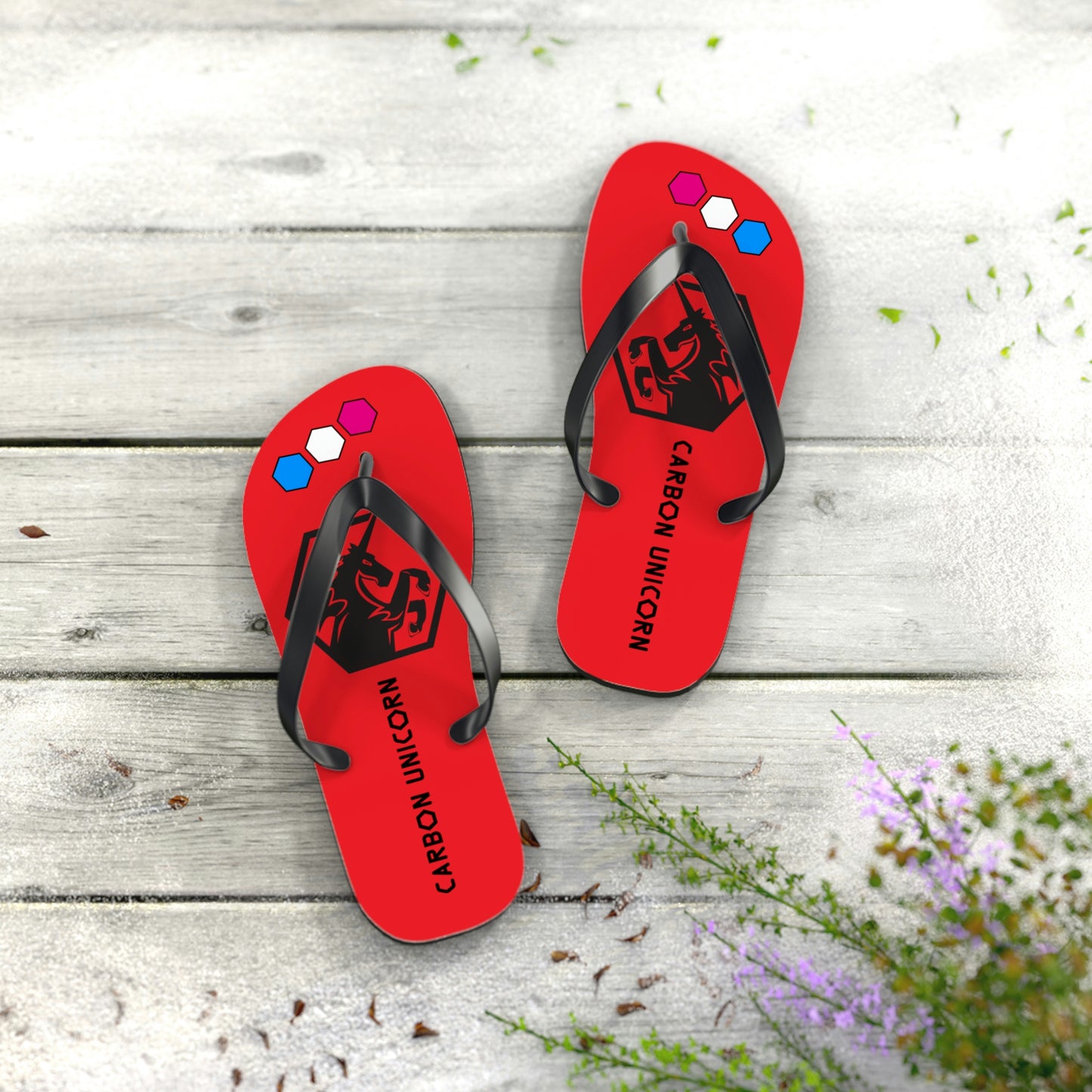 Red Flip Flops