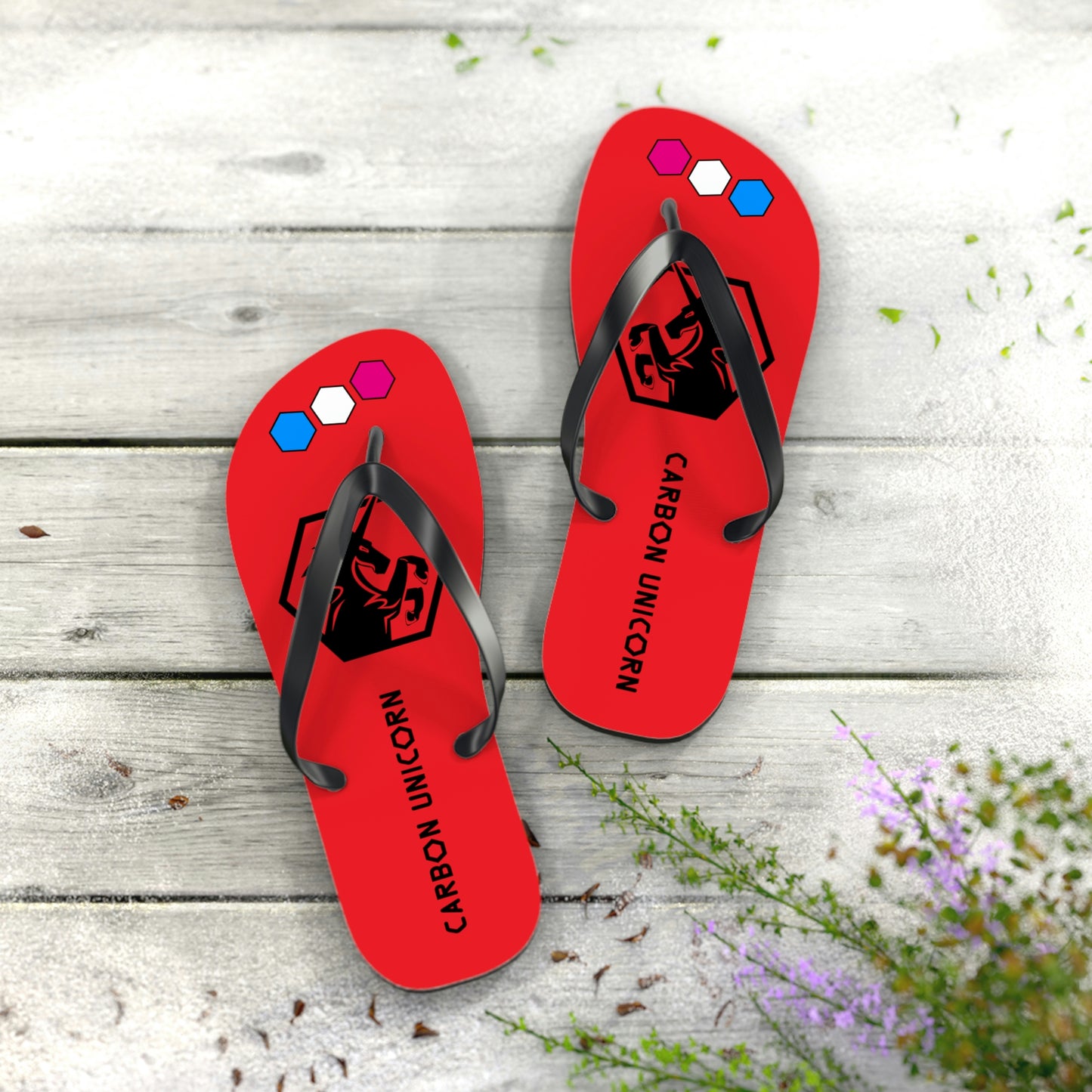 Red Flip Flops