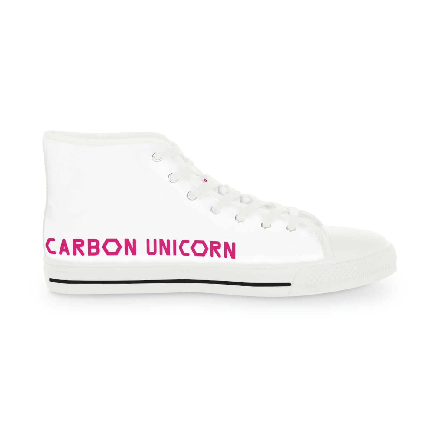 White w/Pink High Top Sneakers