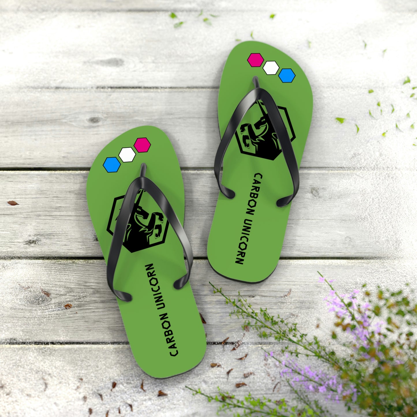 Green Flip Flops