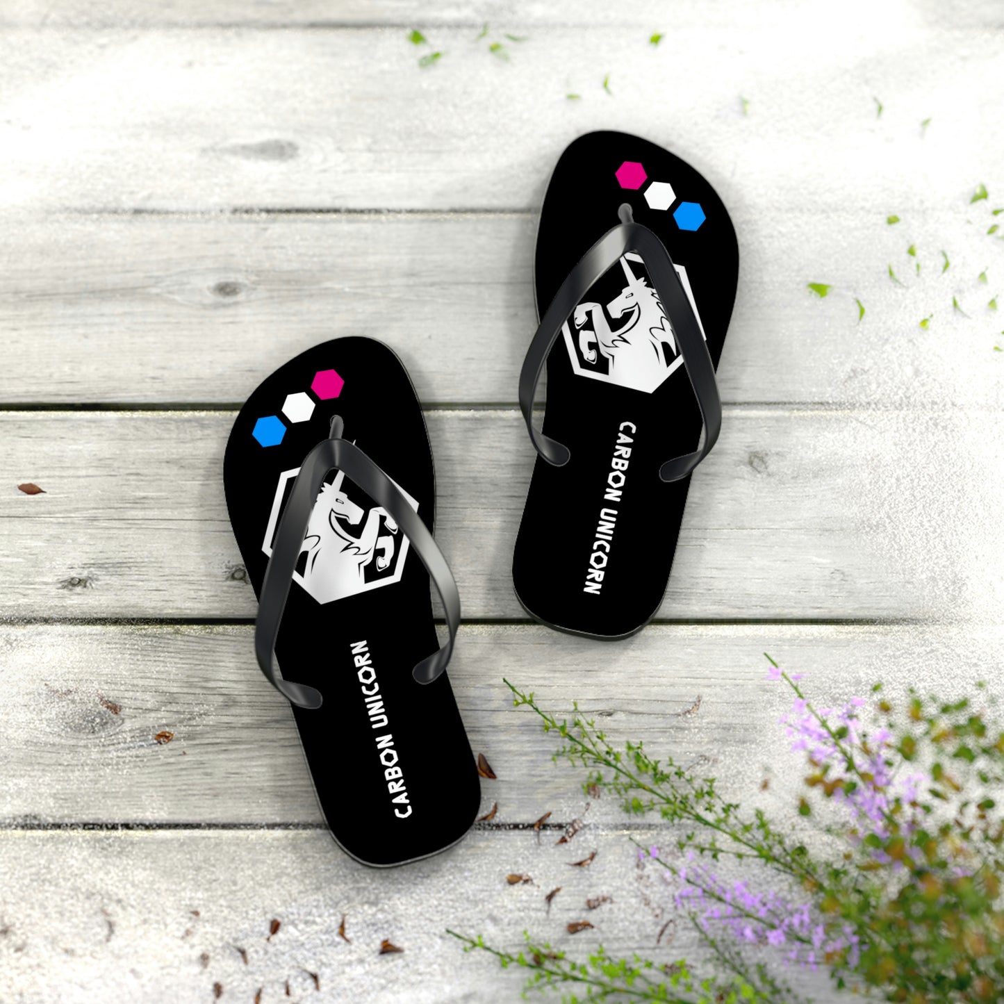 Black Flip Flops