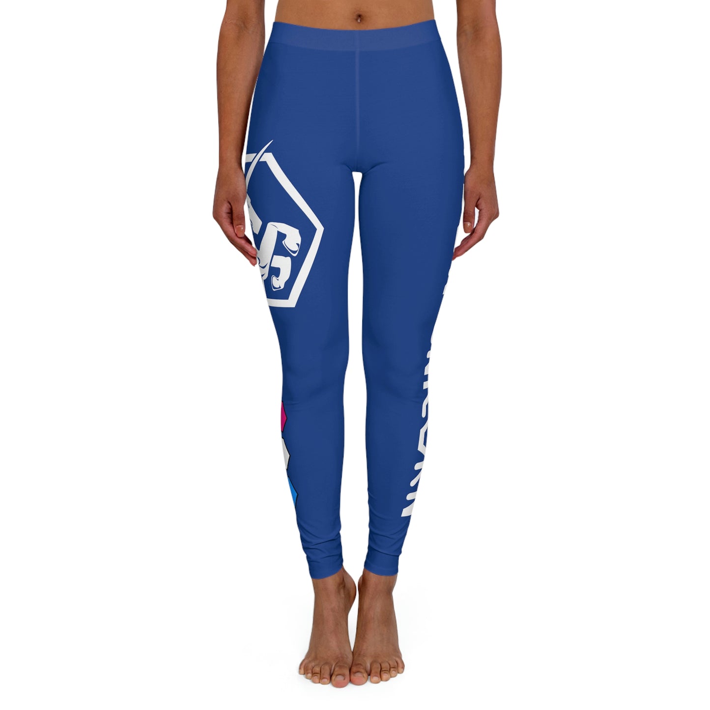 Blue w/White Leggings