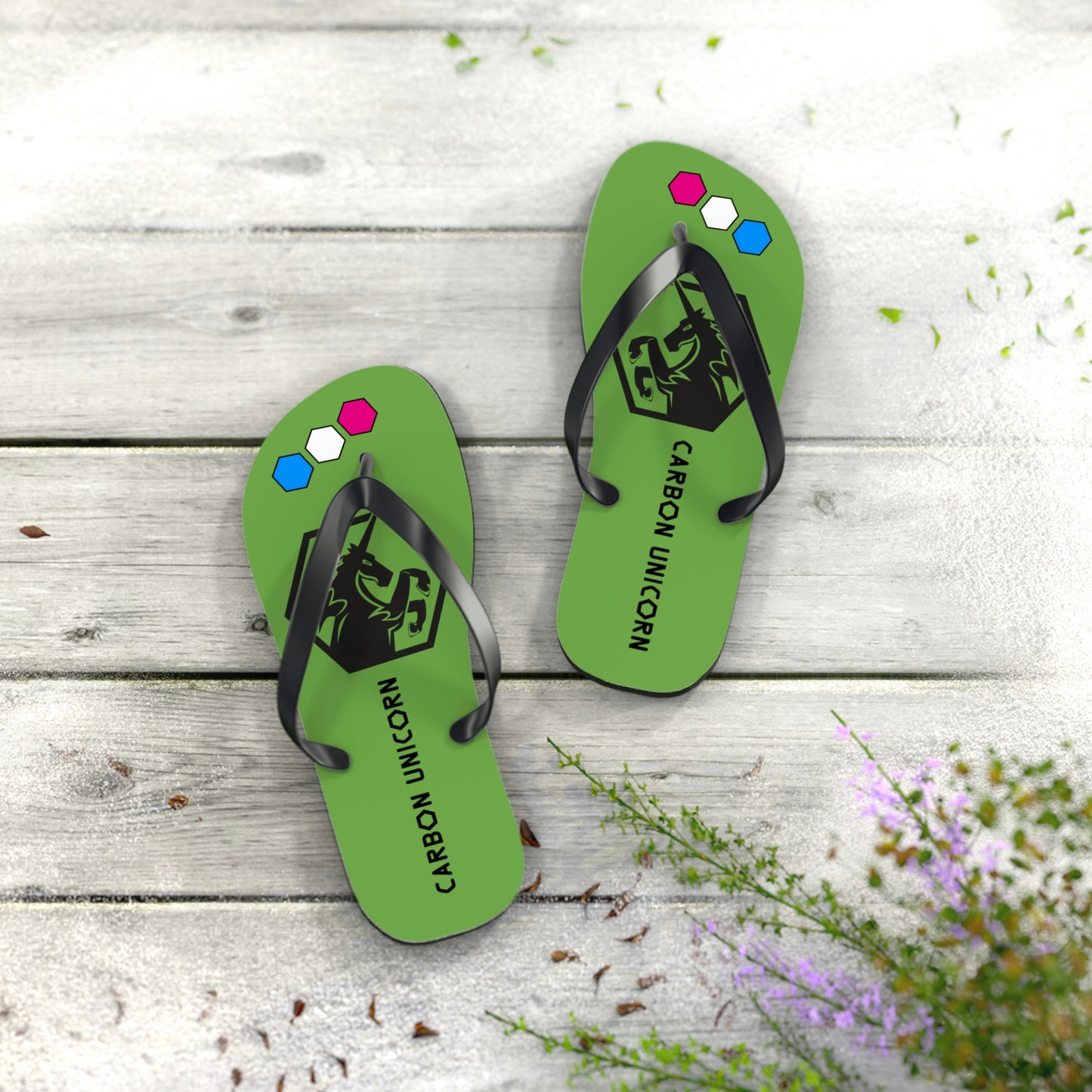 Green Flip Flops