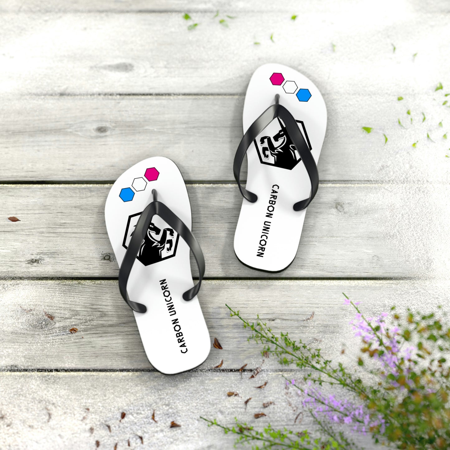 White Flip Flops