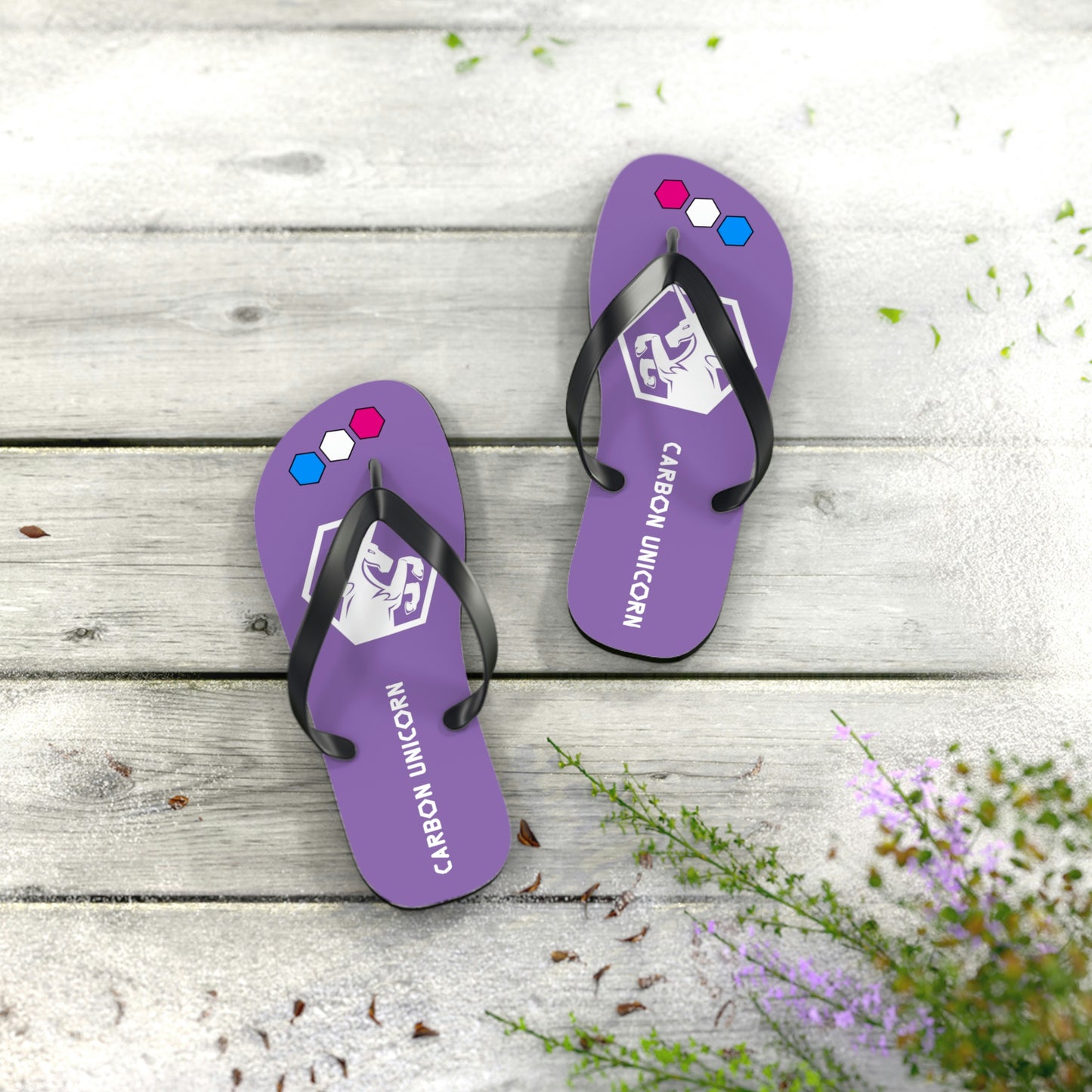 Purple Flip Flops