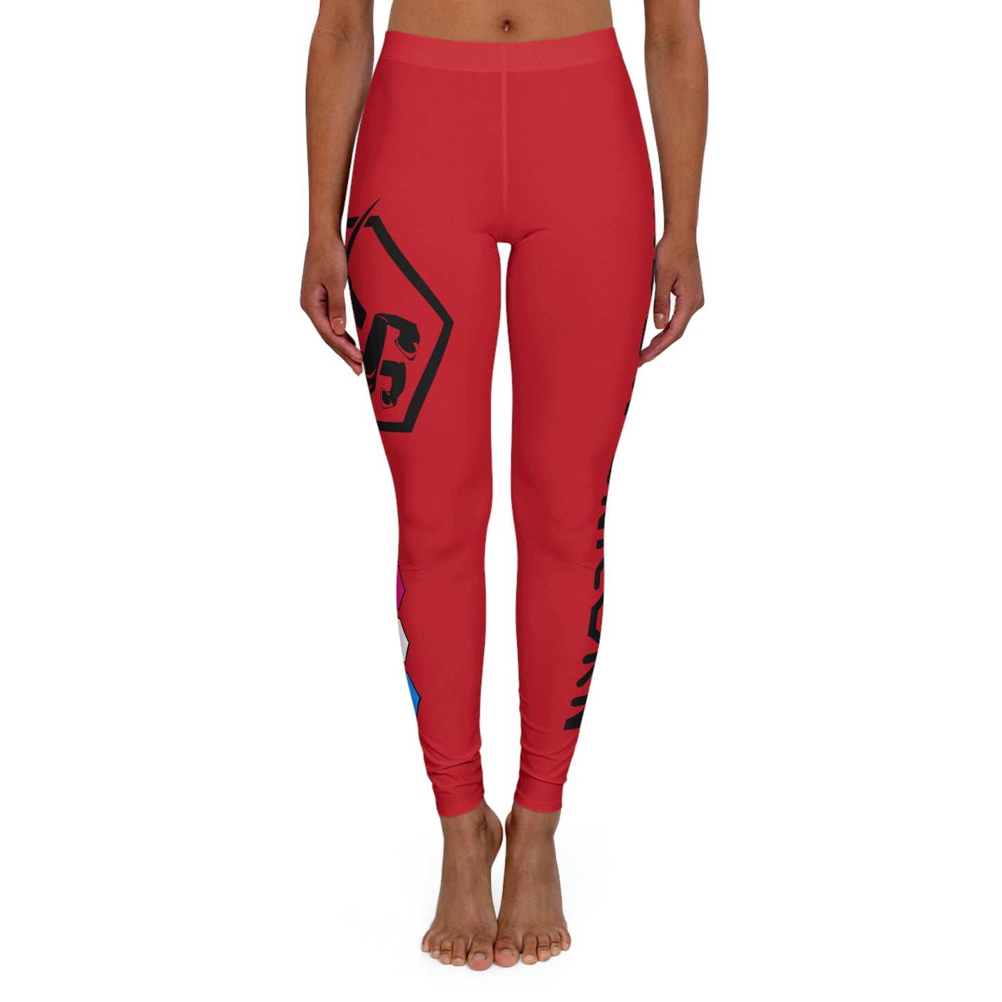 Red w/Black Leggings
