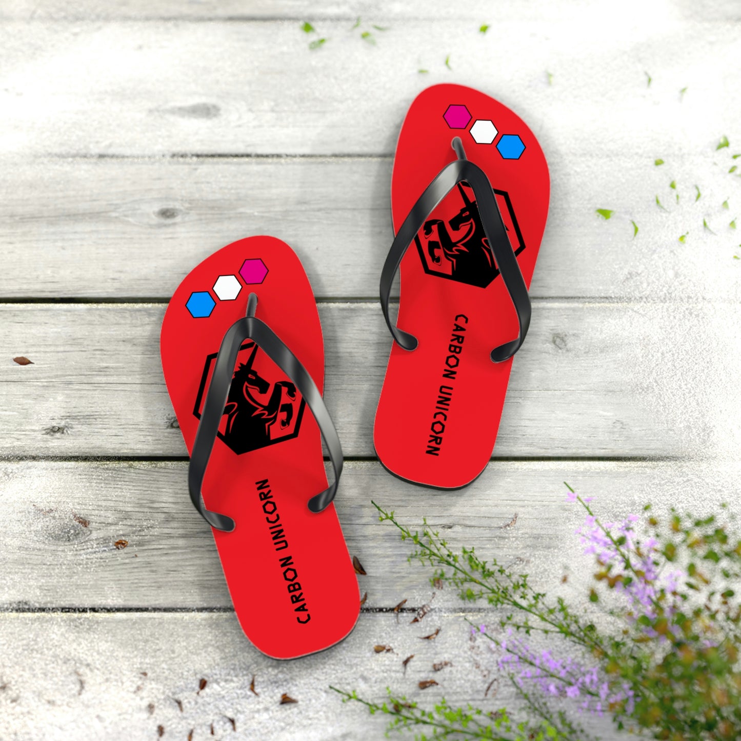 Red Flip Flops