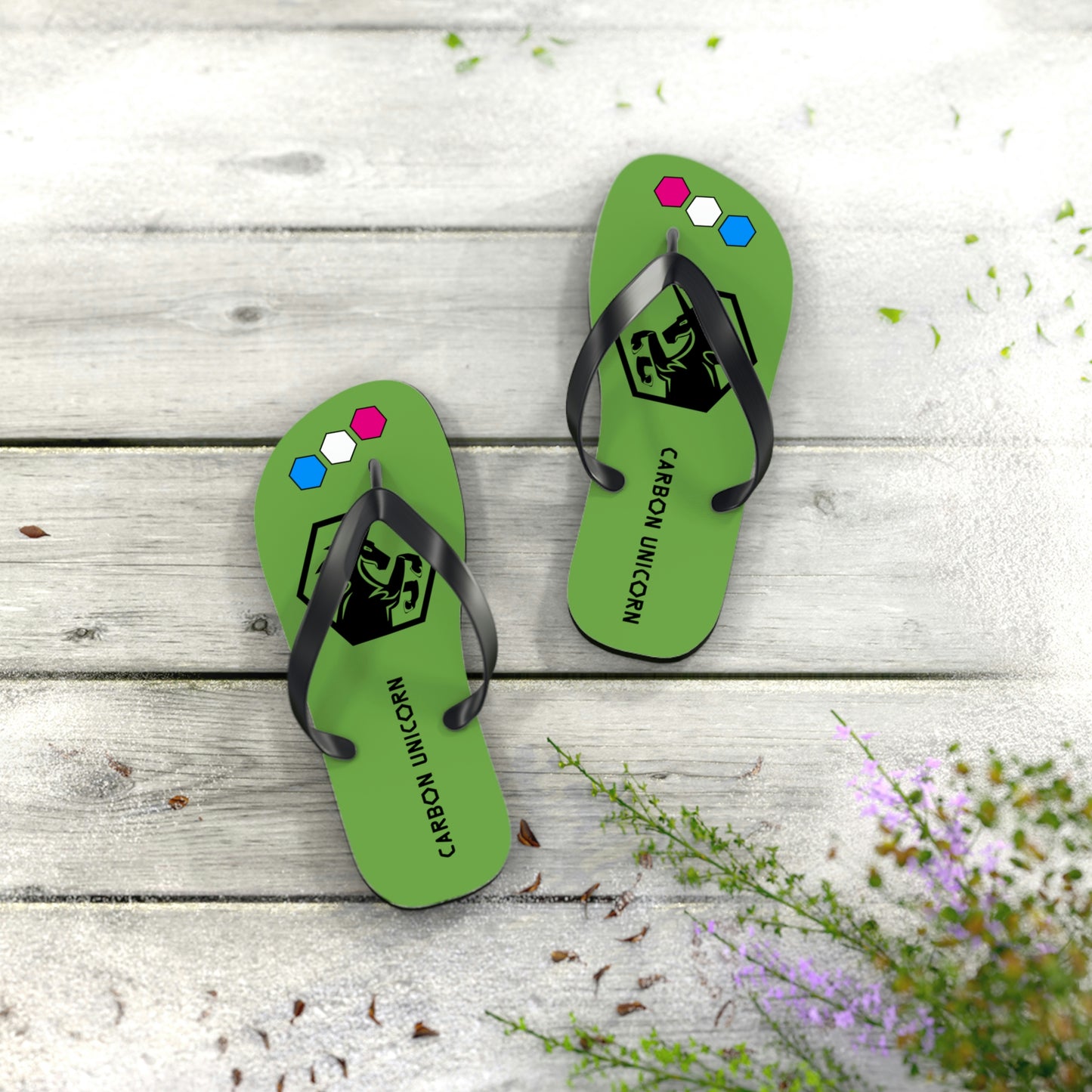 Green Flip Flops