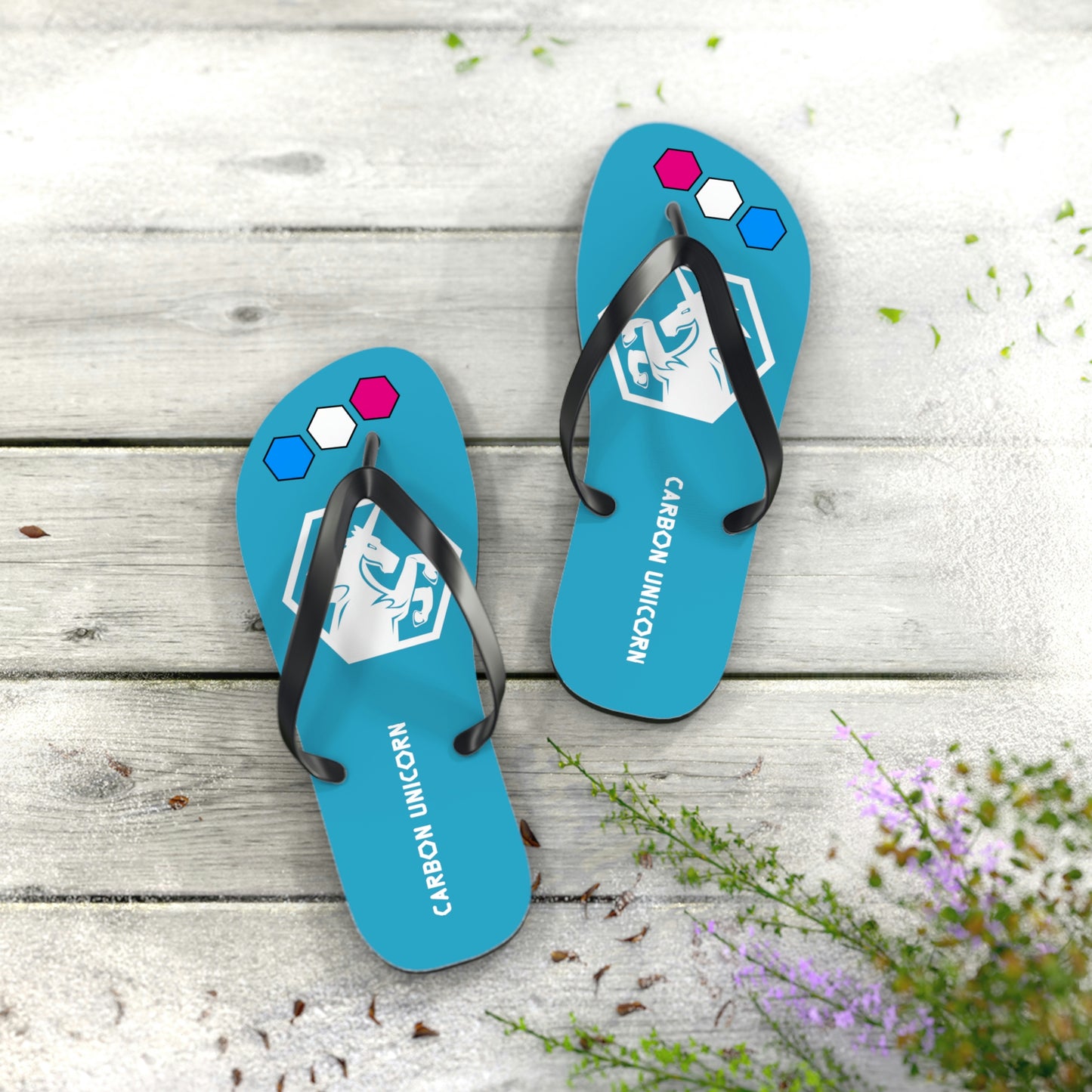 Tuquoise Flip Flops