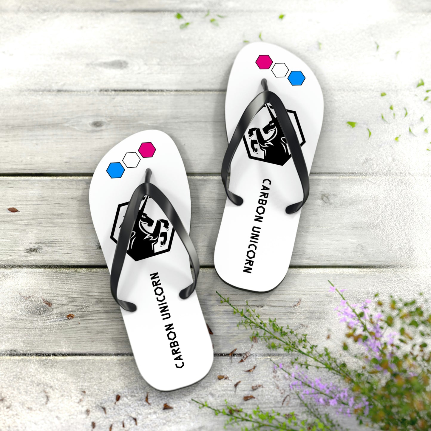 White Flip Flops
