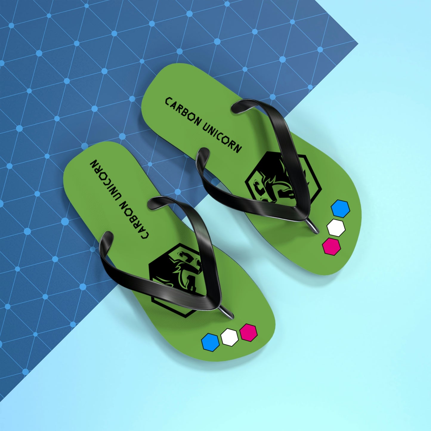 Green Flip Flops