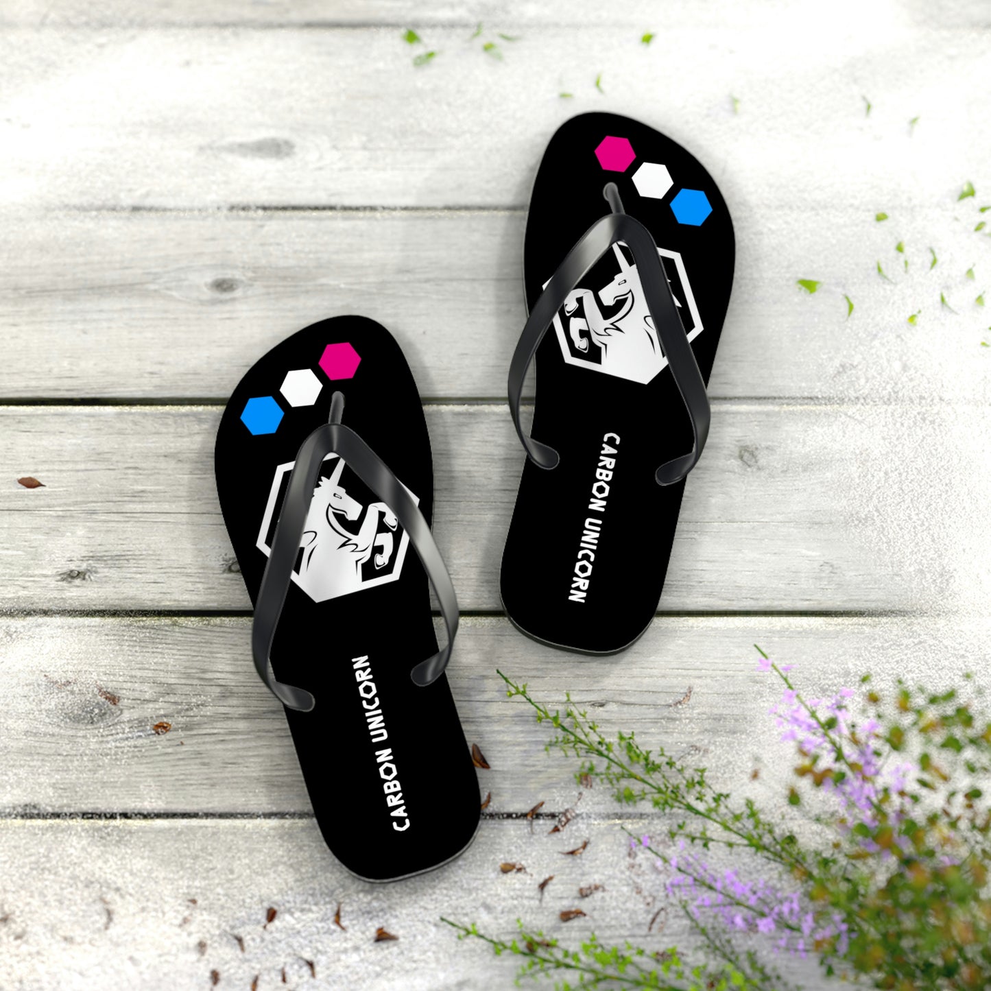 Black Flip Flops