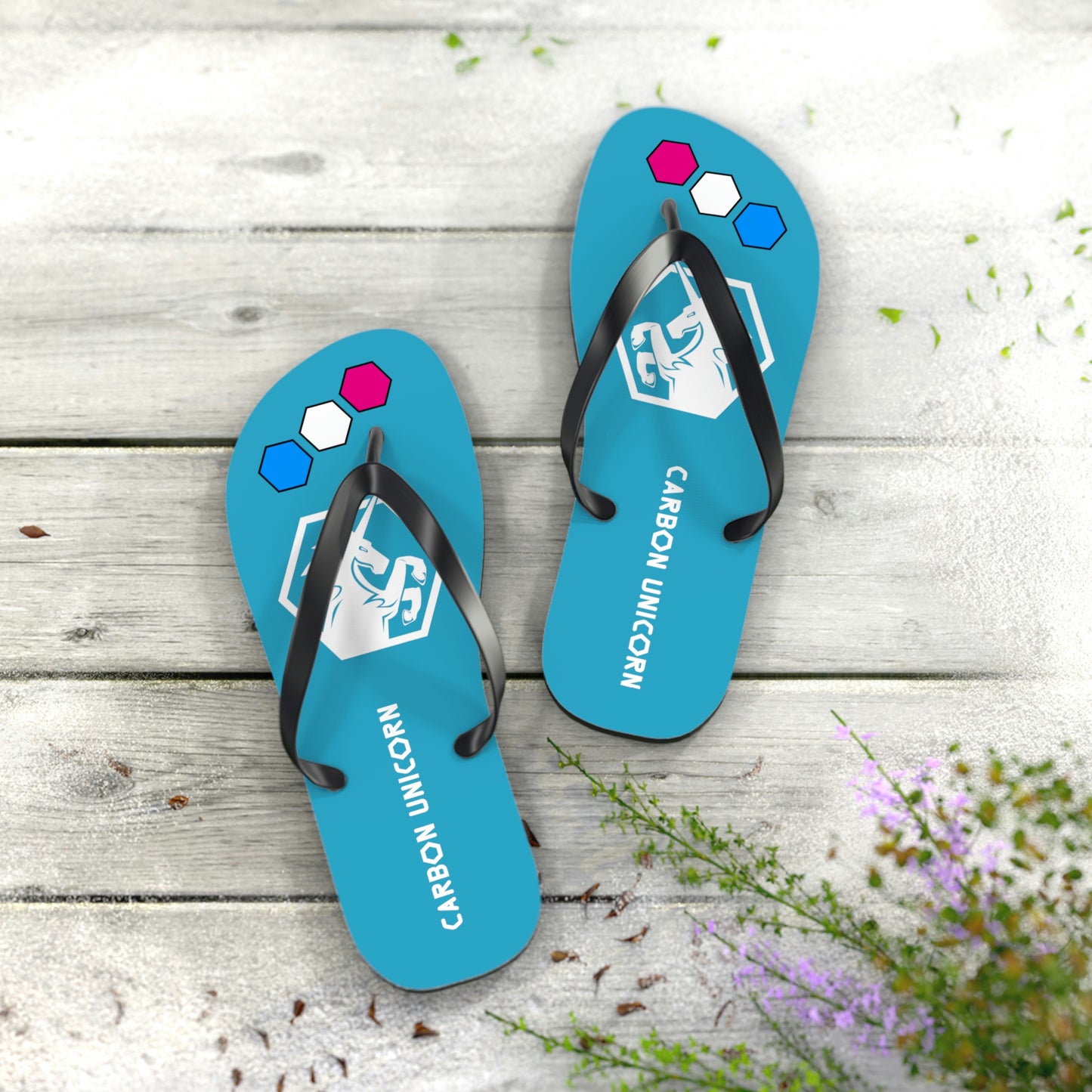 Tuquoise Flip Flops