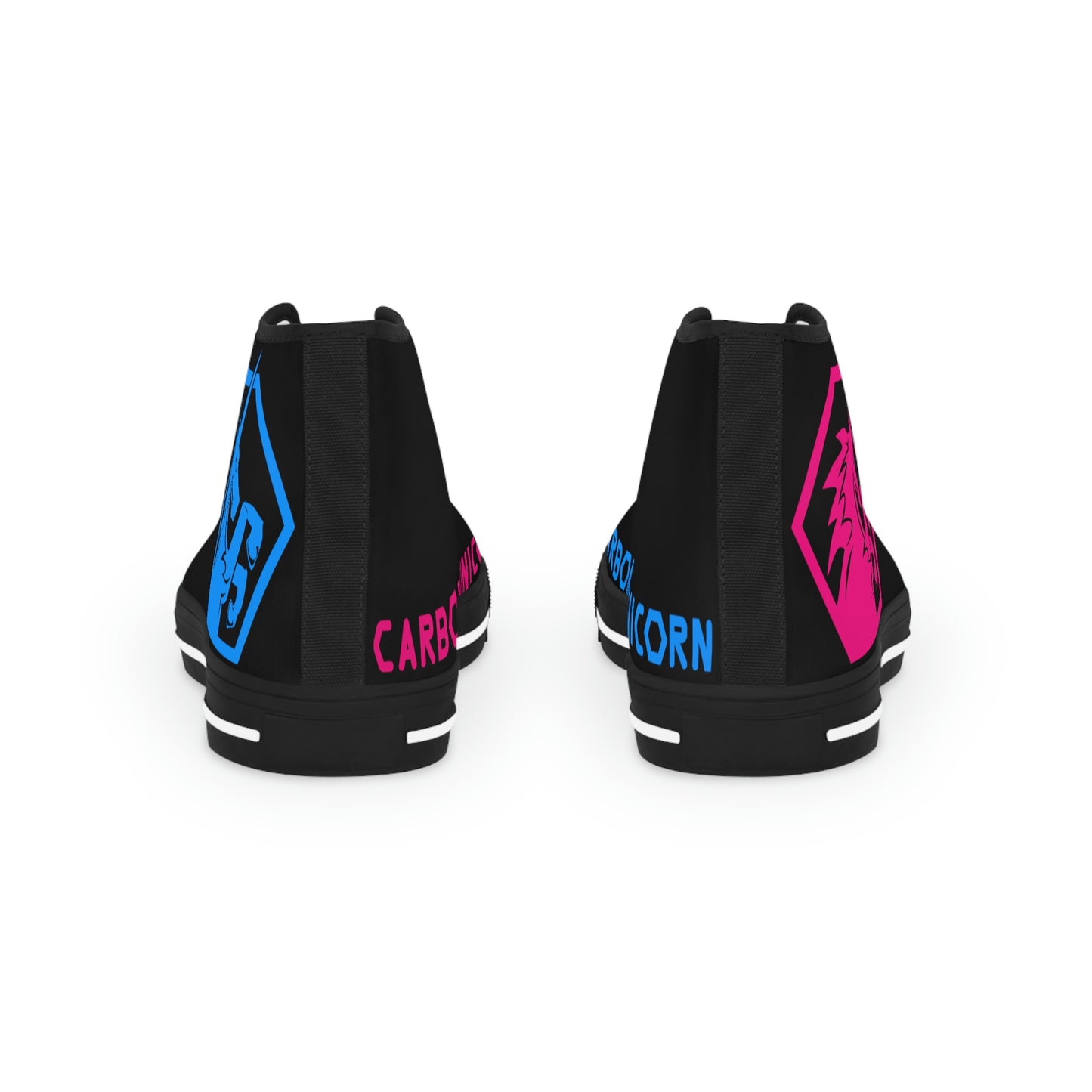 Black w/Pink & Blue High Top Sneakers