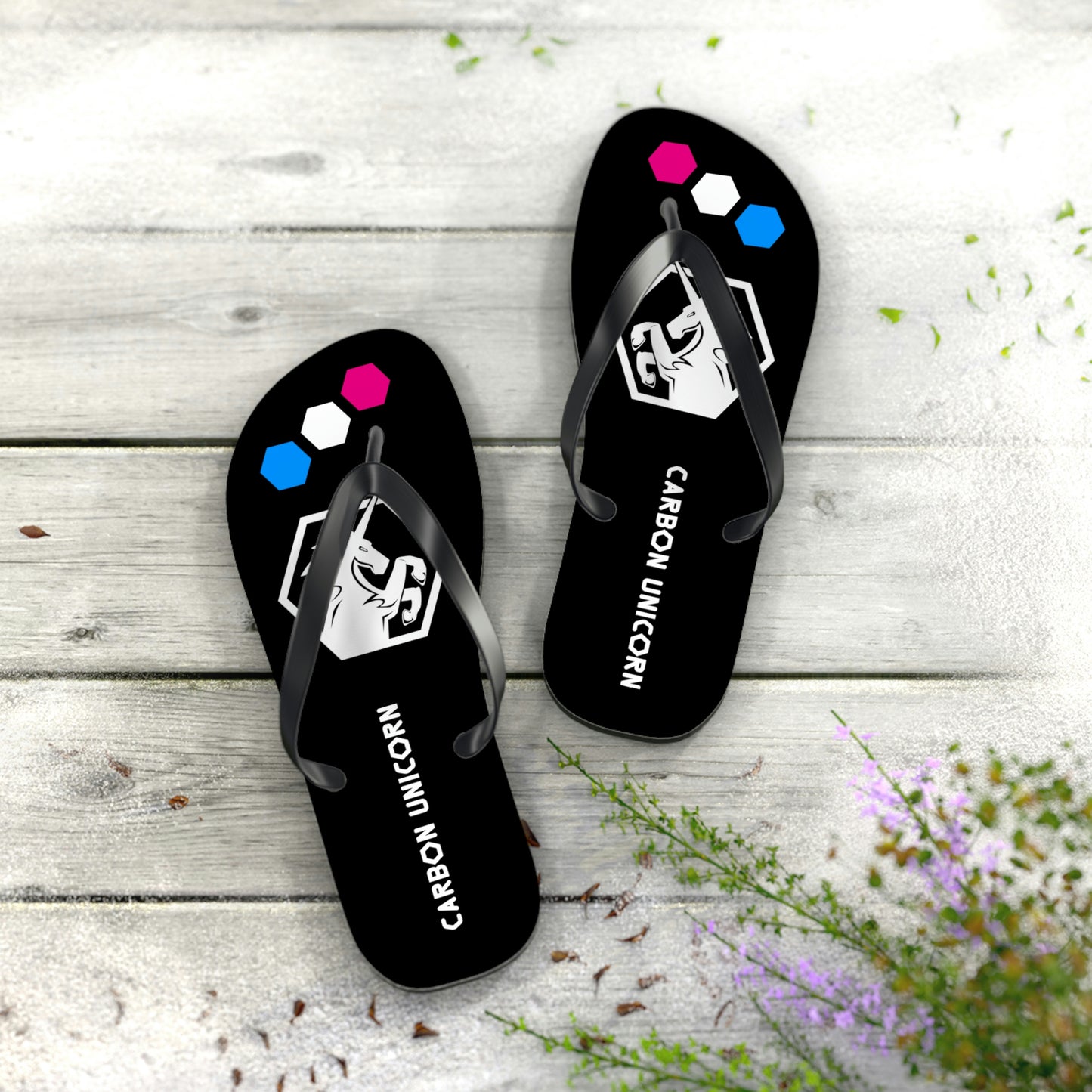 Black Flip Flops