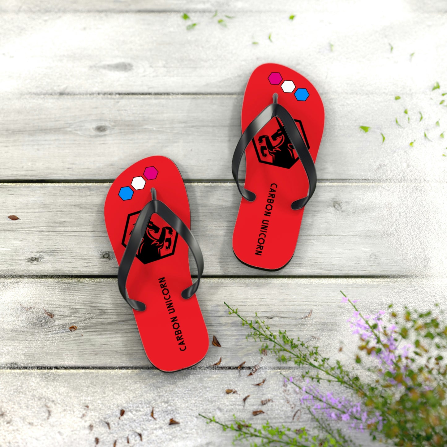Red Flip Flops