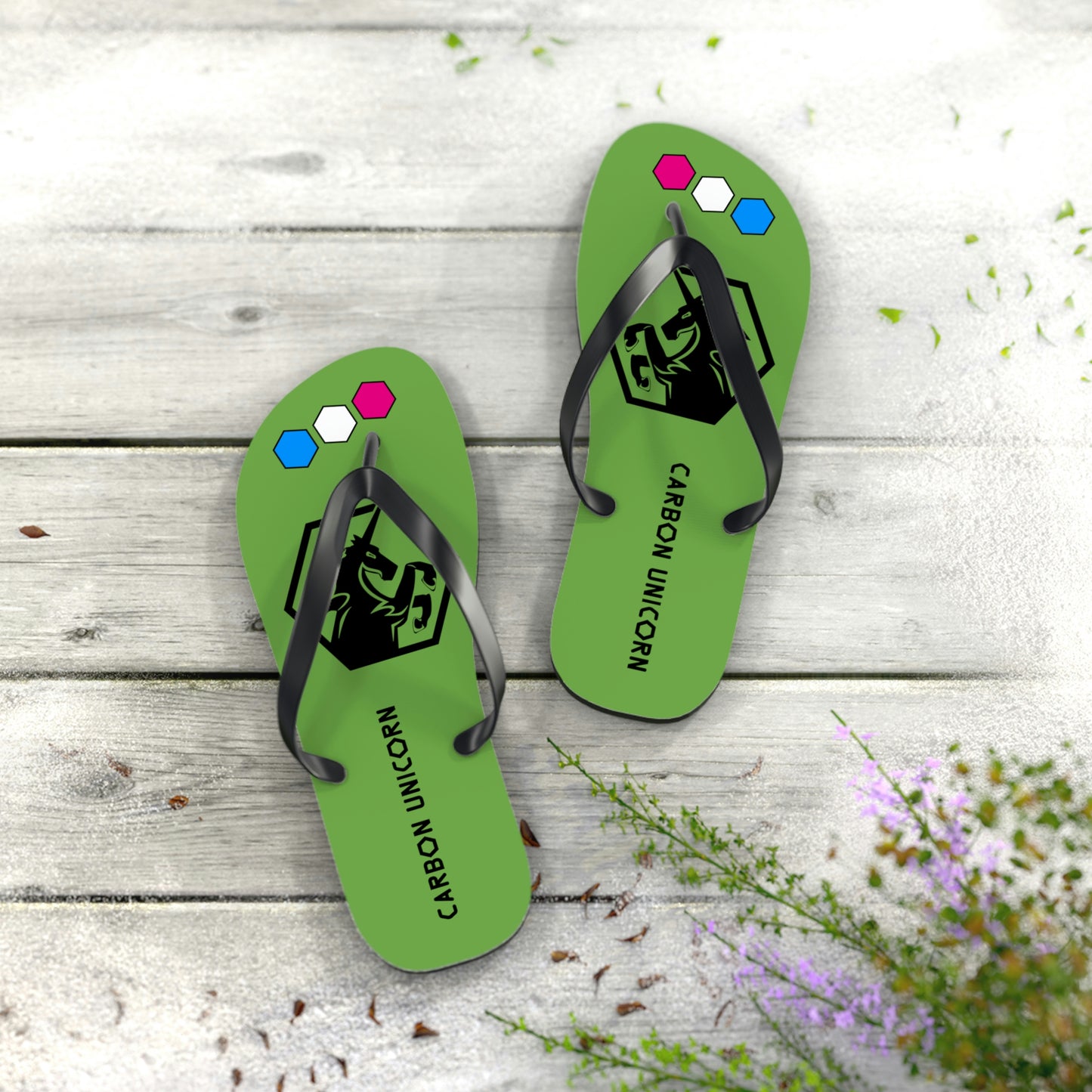 Green Flip Flops