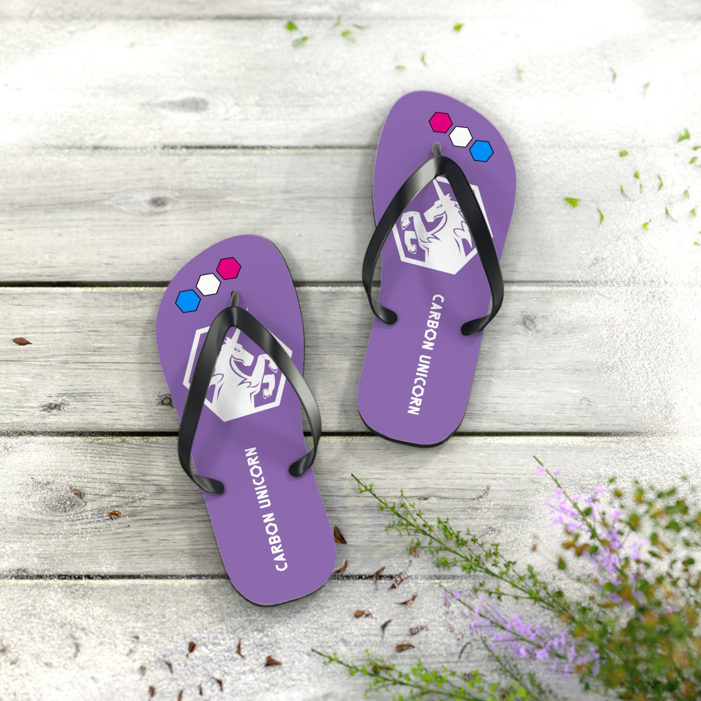 Purple Flip Flops