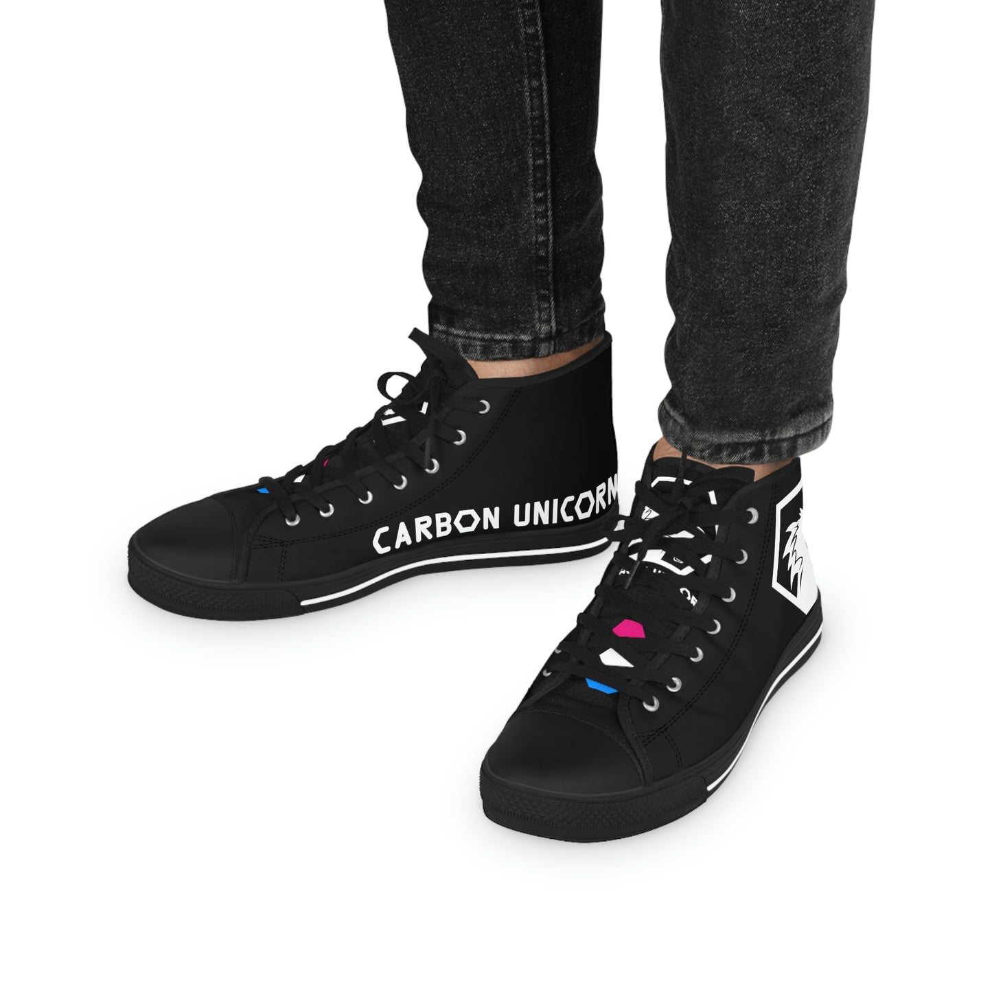 Black w/White High Top Sneakers