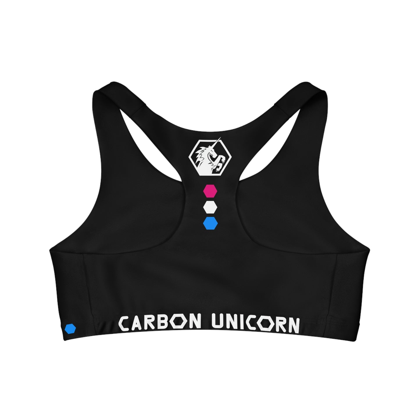 Black Seamless Sports Bra