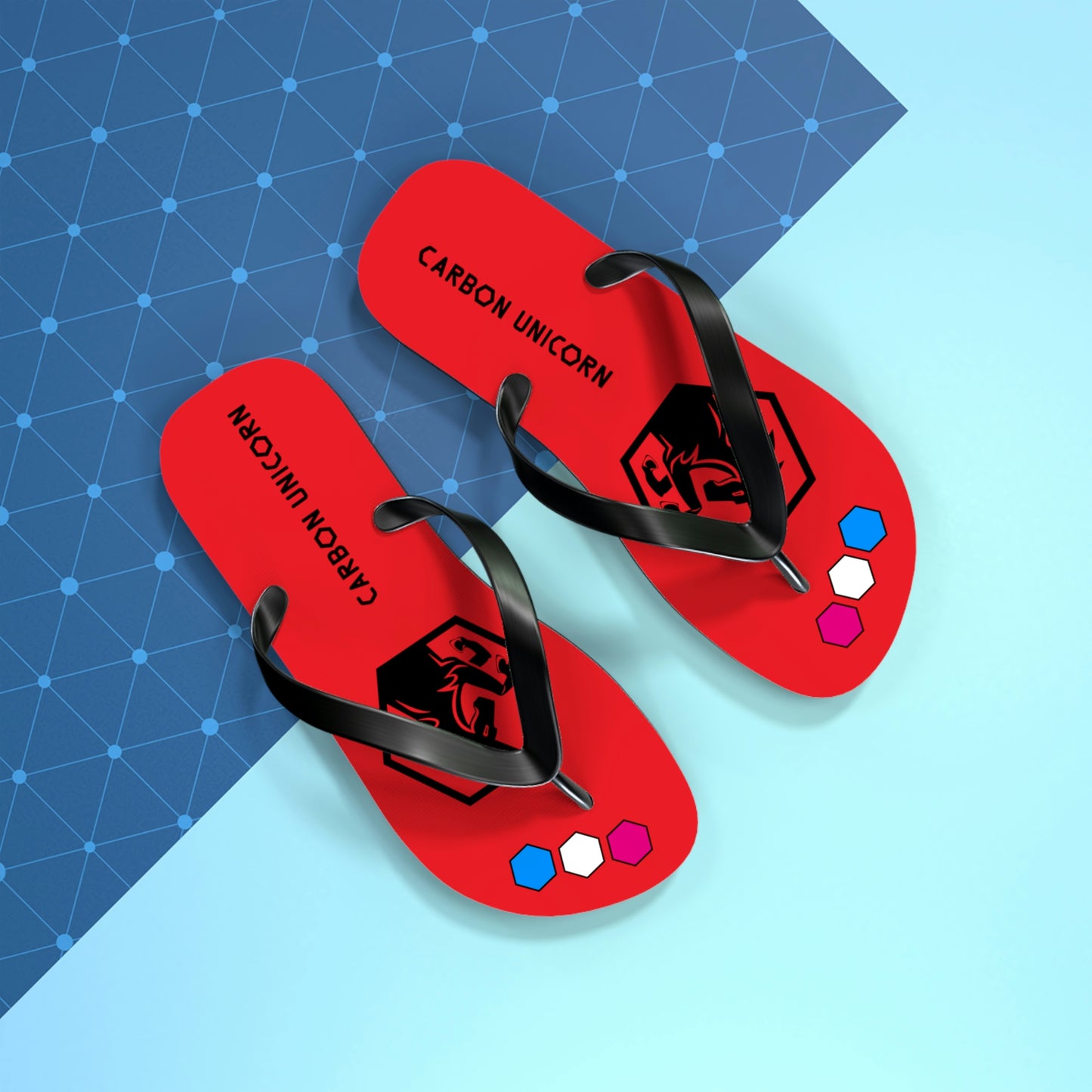 Red Flip Flops