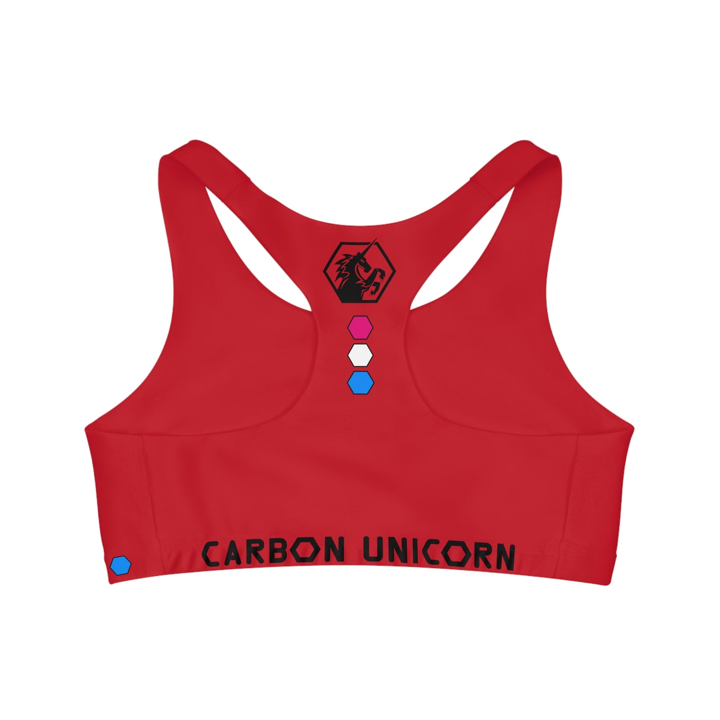 Red Seamless Sports Bra