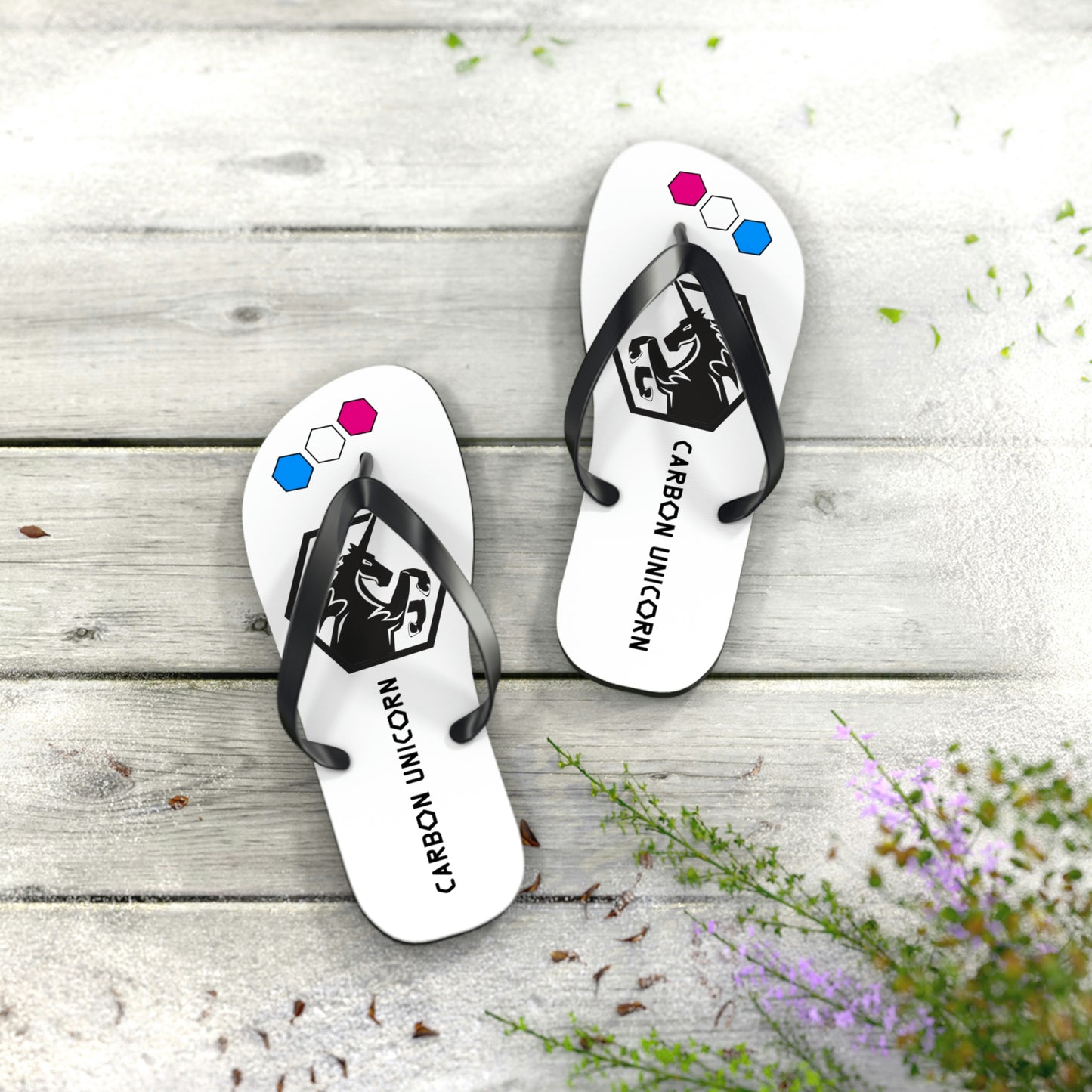 White Flip Flops