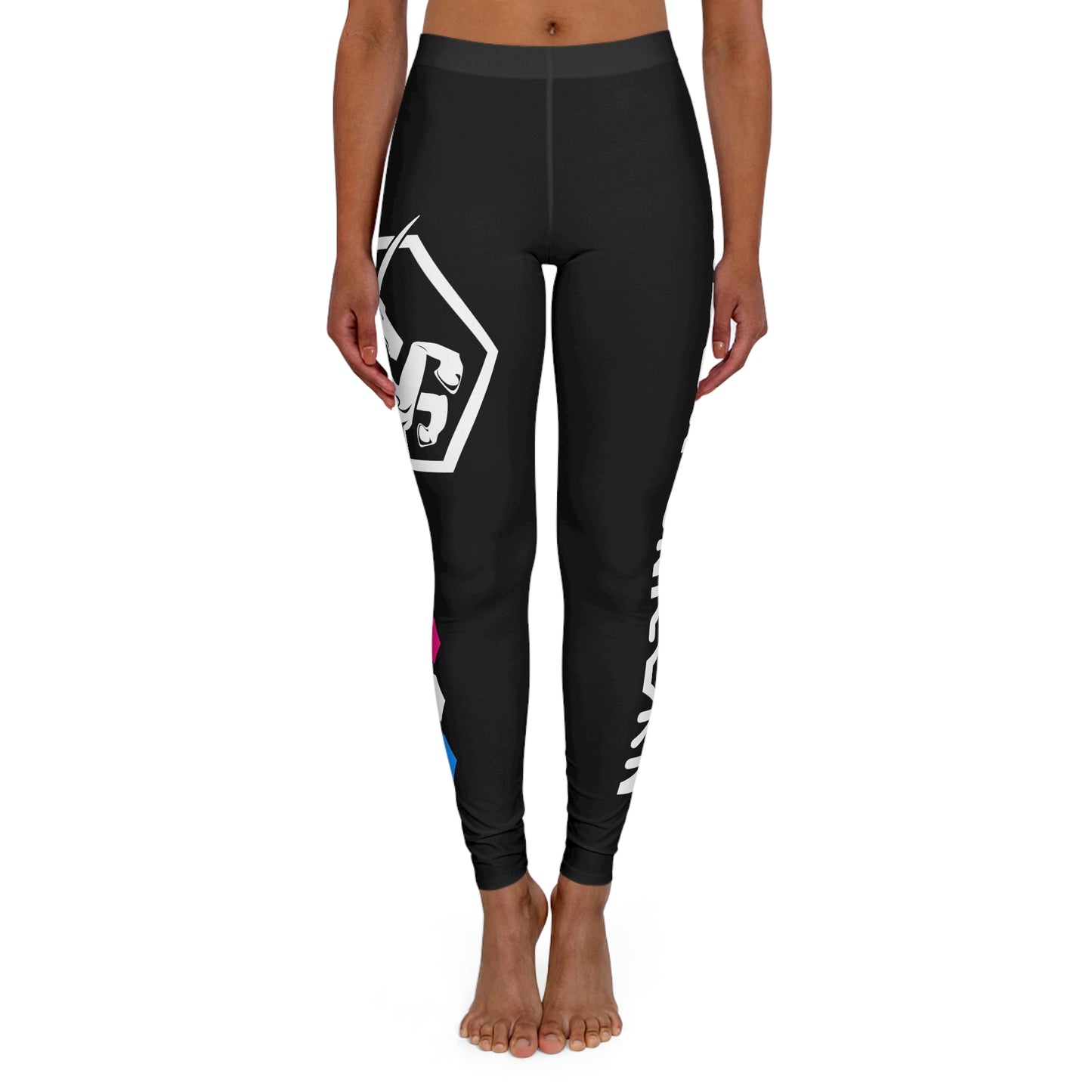 Black w/White Leggings