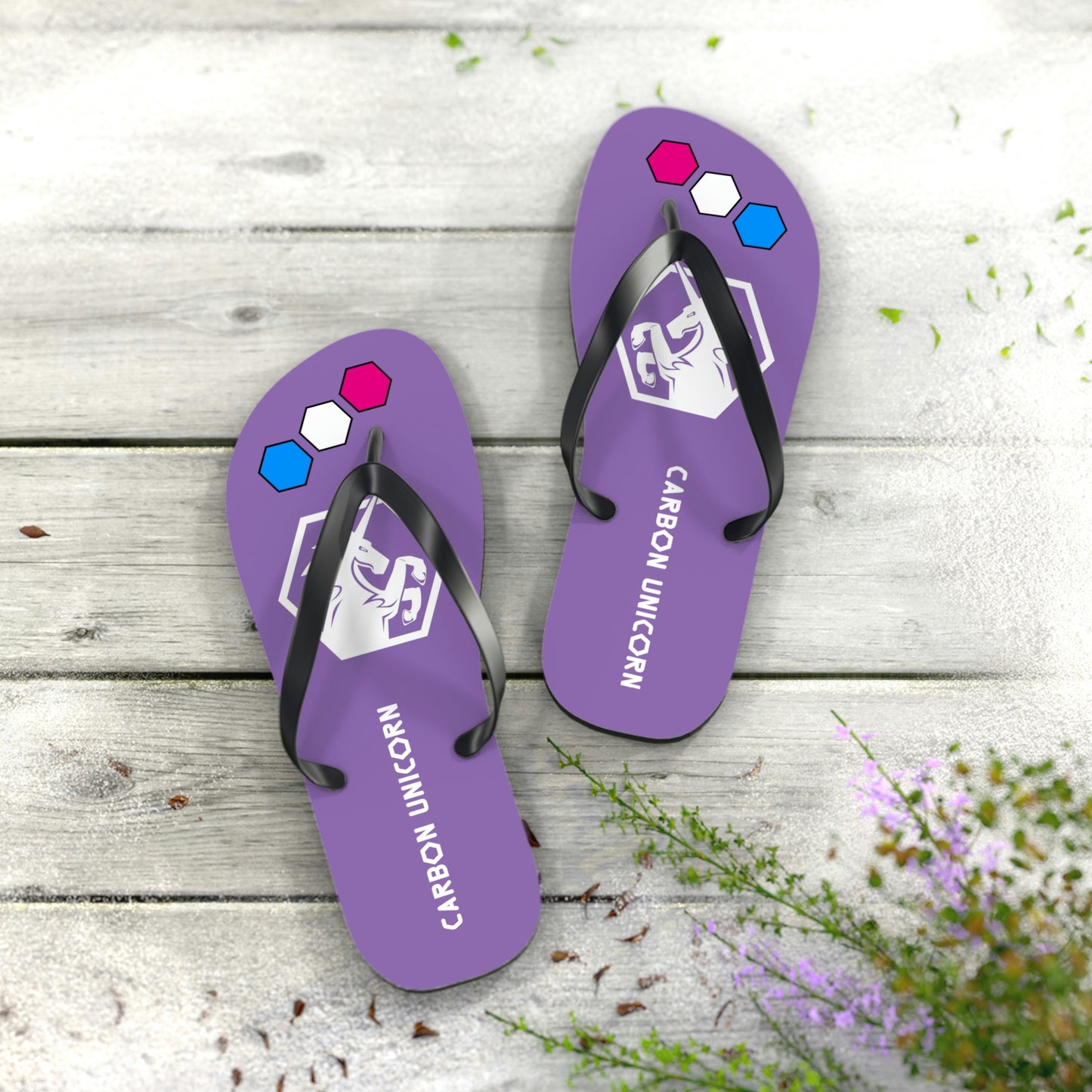 Purple Flip Flops