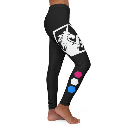 Black w/White Leggings