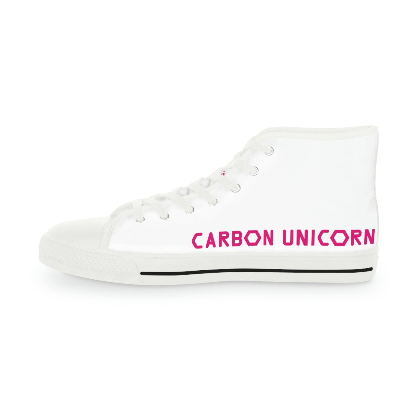 White w/Pink High Top Sneakers