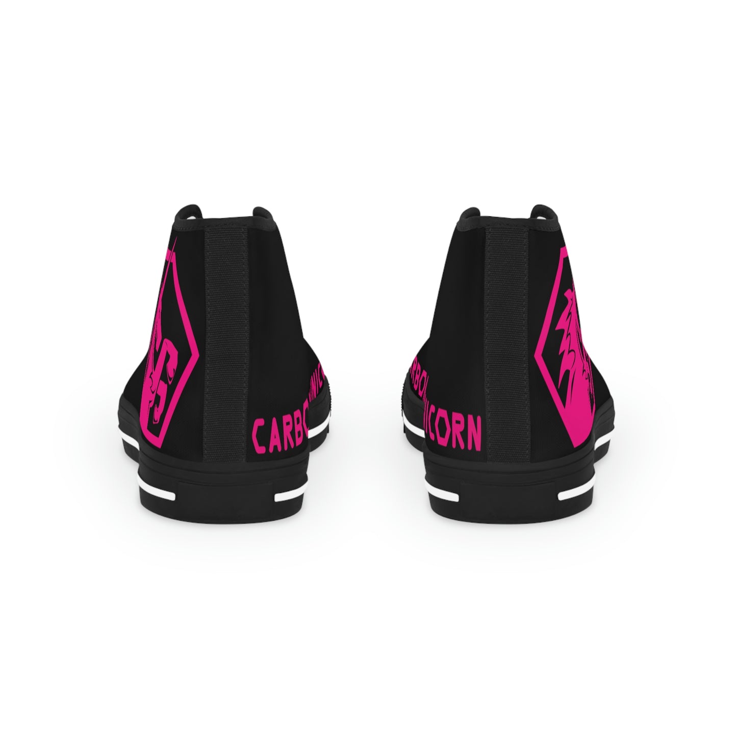 Black w/Pink High Top Sneakers