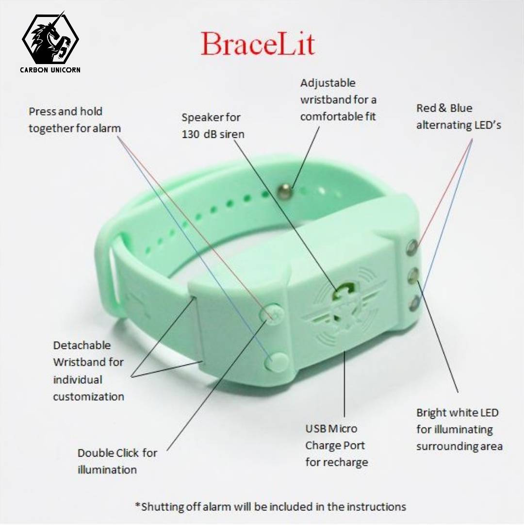 BraceLit Personal Alarm