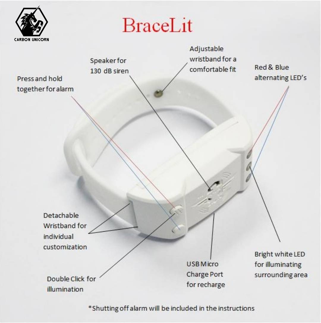 BraceLit Personal Alarm