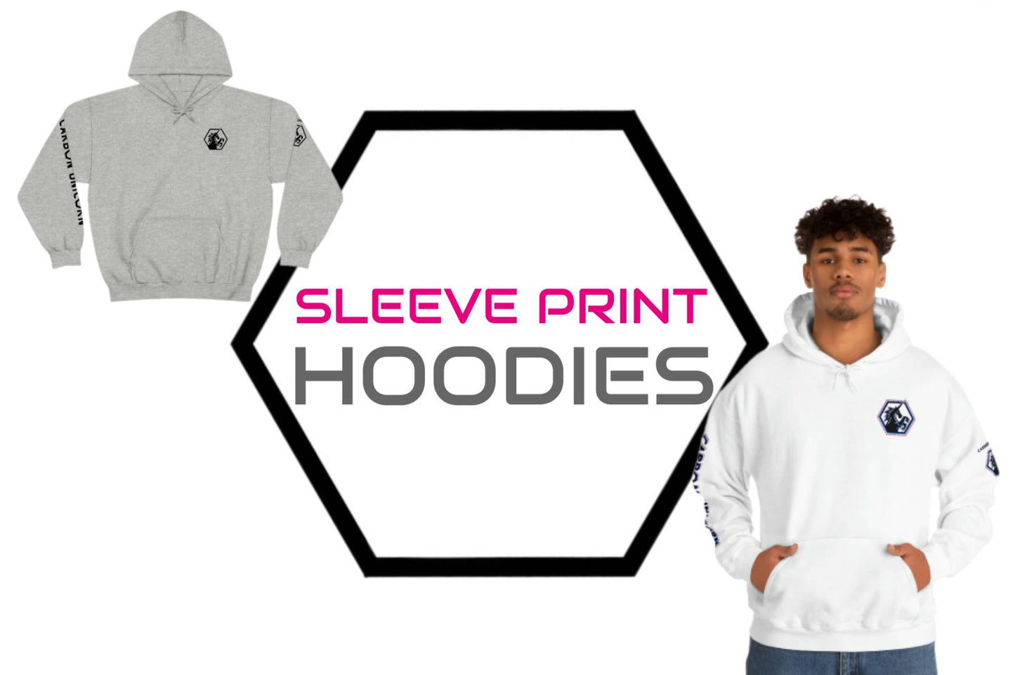 Sleeve Print Hoodies